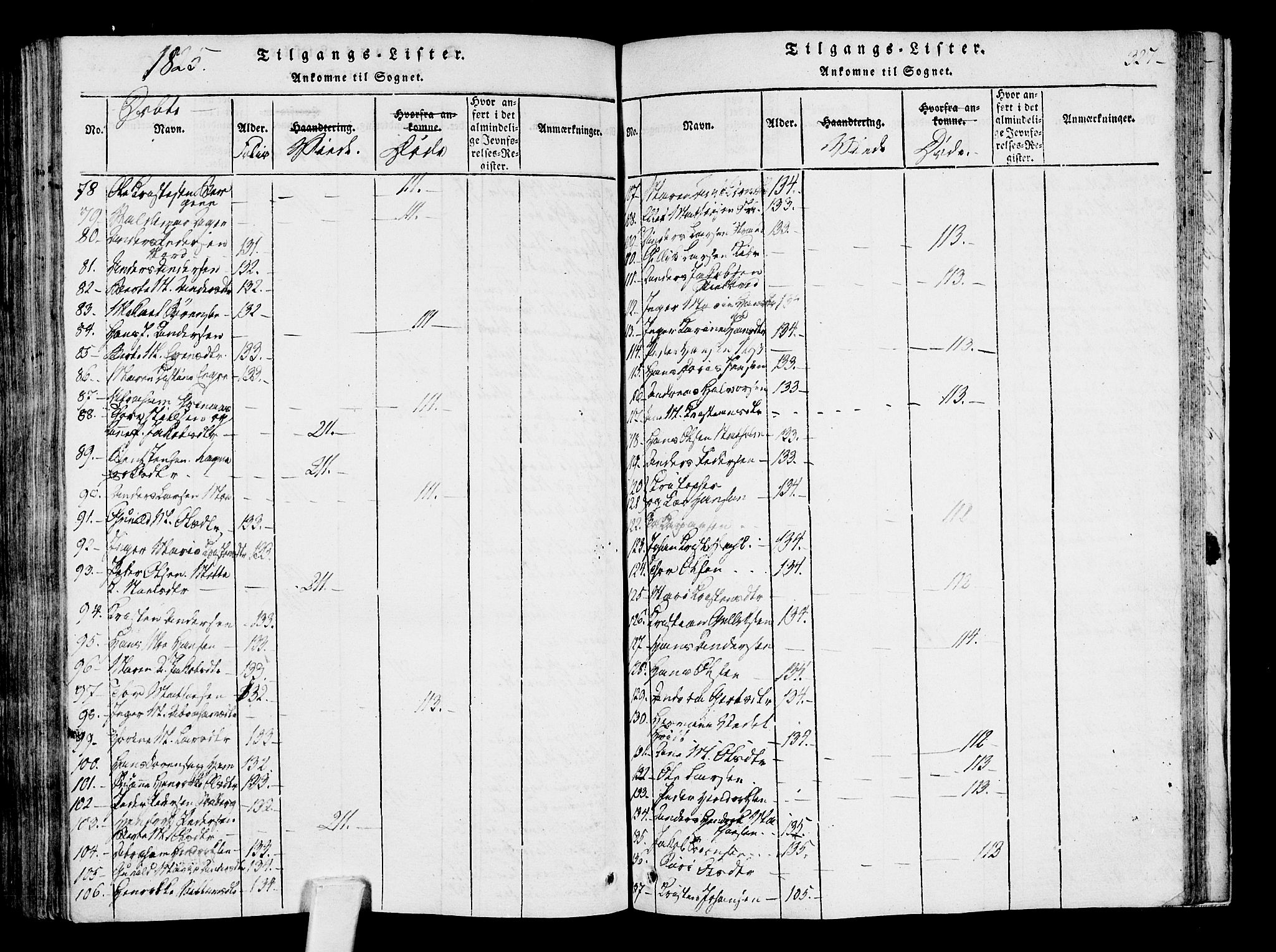 Sandar kirkebøker, AV/SAKO-A-243/F/Fa/L0004: Parish register (official) no. 4, 1814-1832, p. 327