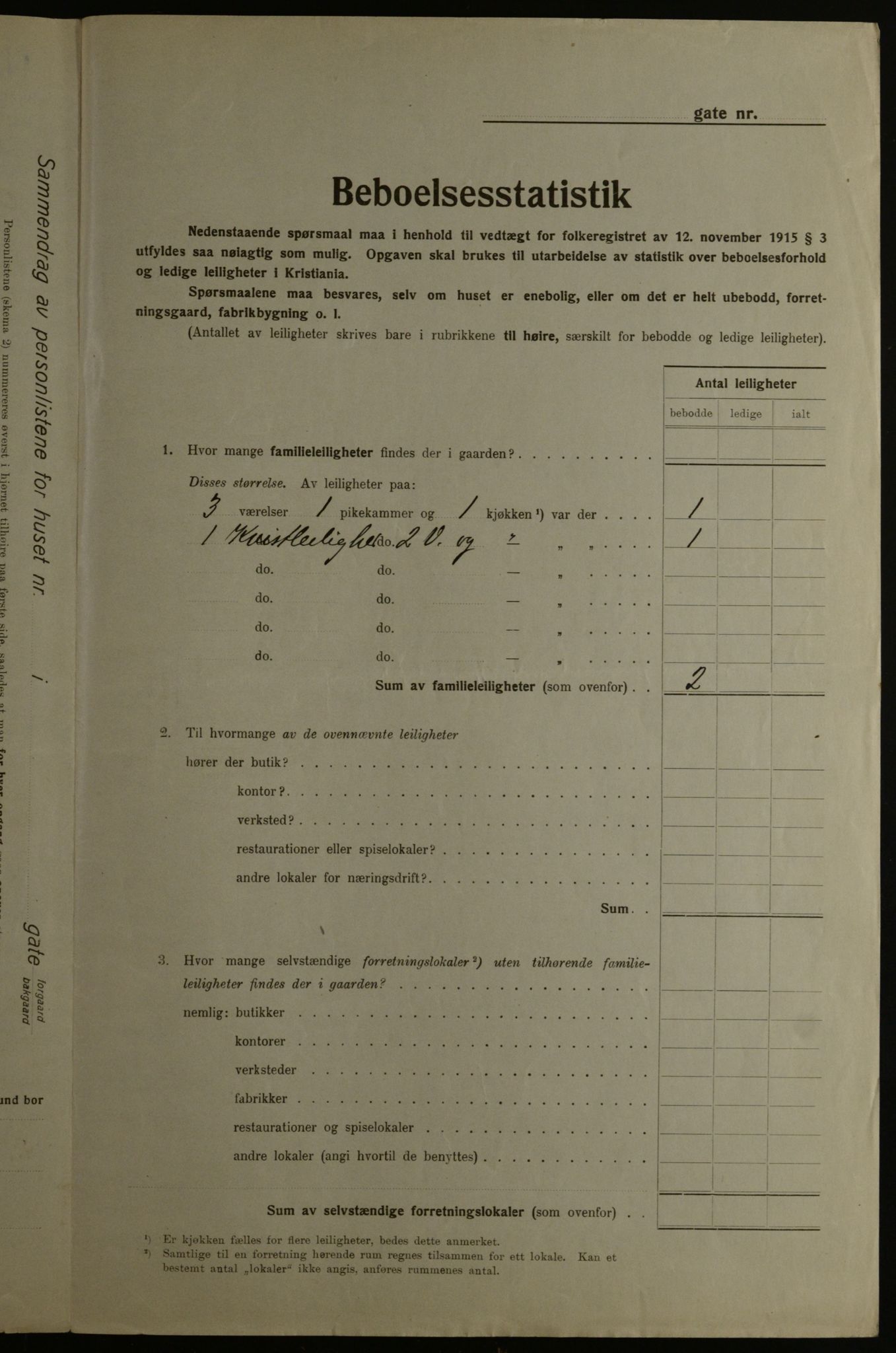 OBA, Municipal Census 1923 for Kristiania, 1923, p. 5245