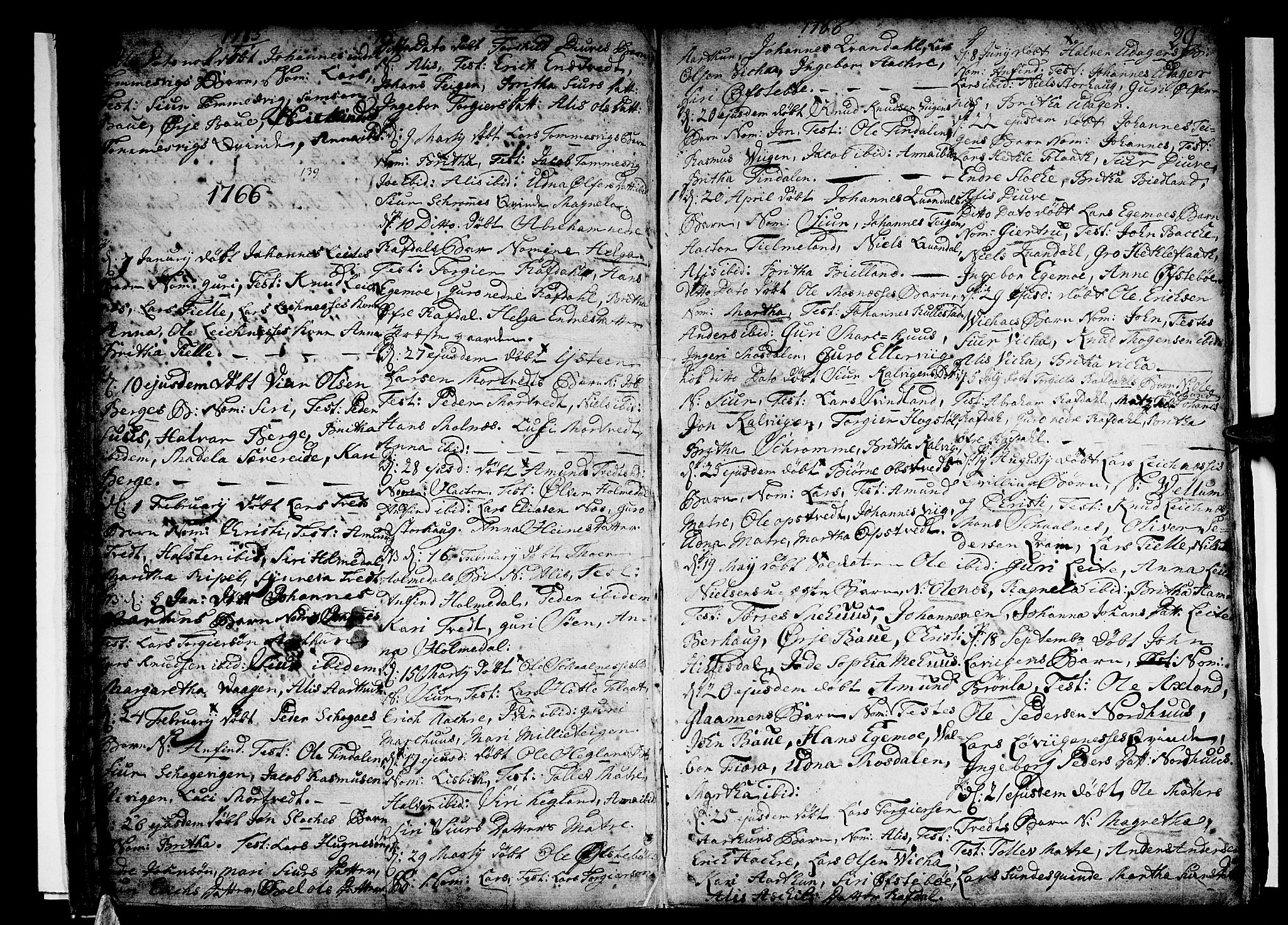 Skånevik sokneprestembete, SAB/A-77801/H/Haa: Parish register (official) no. A 1, 1745-1789, p. 29