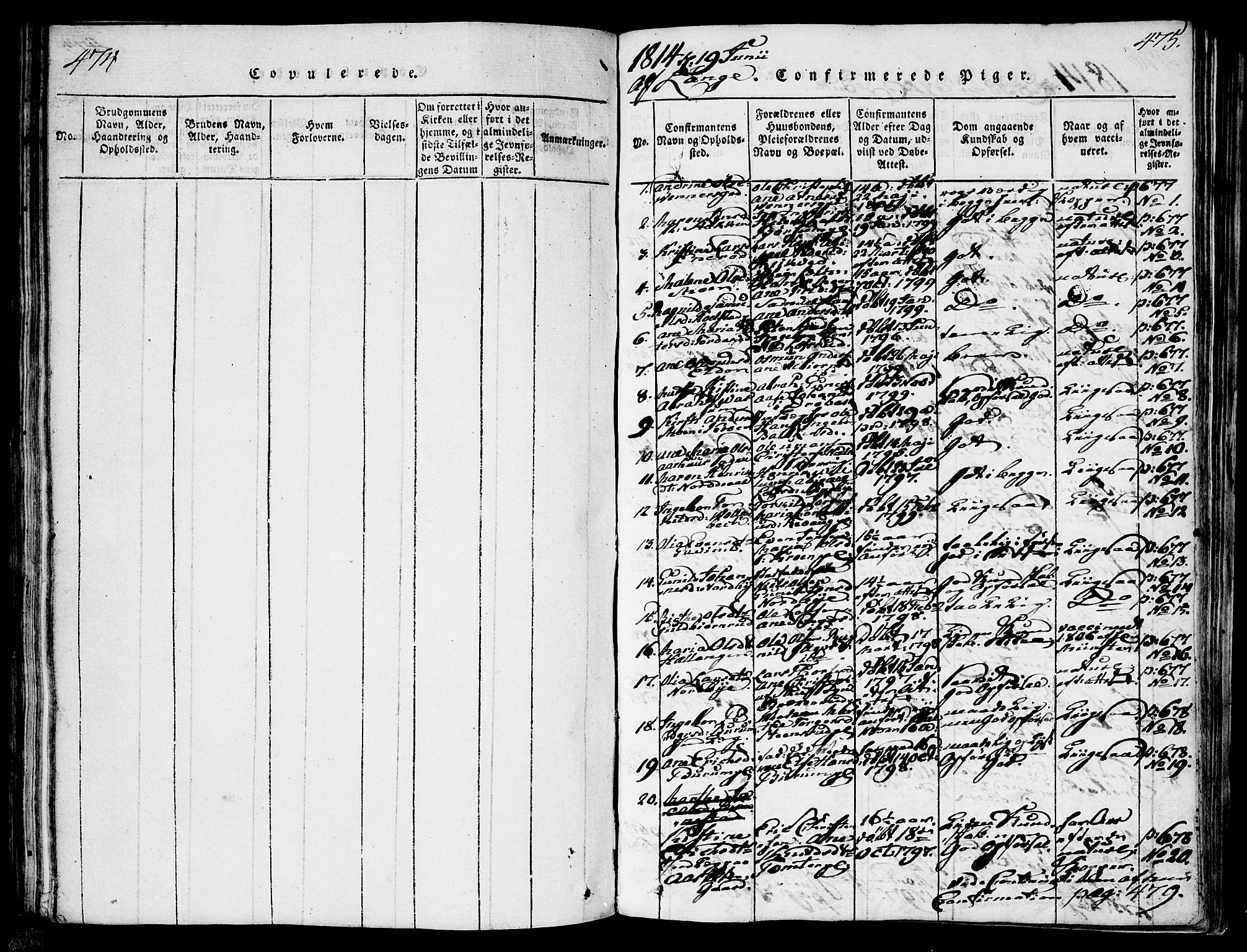 Ås prestekontor Kirkebøker, SAO/A-10894/F/Fa/L0003: Parish register (official) no. I 3, 1814-1818, p. 474-475