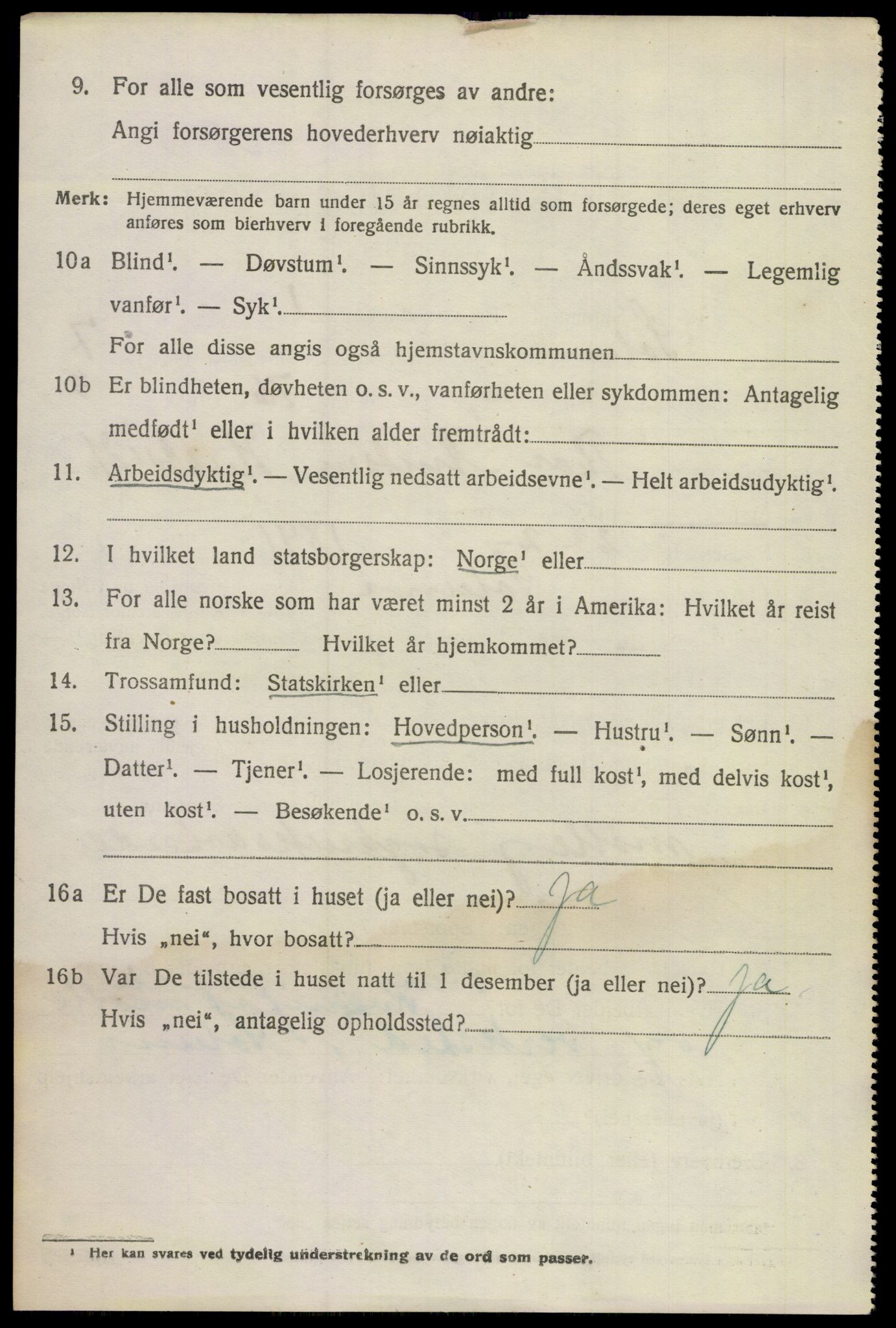 SAKO, 1920 census for Solum, 1920, p. 14071