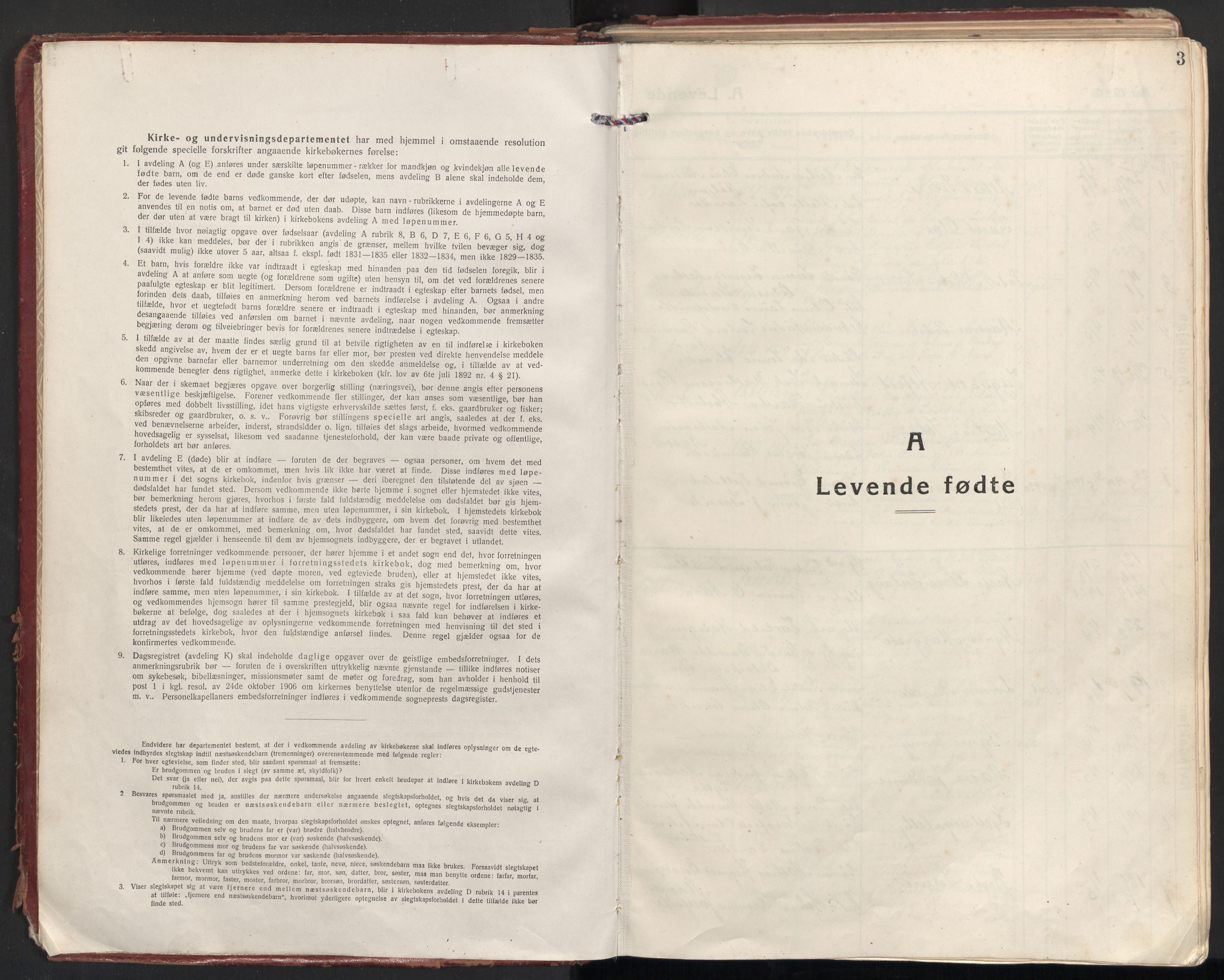 Ministerialprotokoller, klokkerbøker og fødselsregistre - Møre og Romsdal, SAT/A-1454/501/L0012: Parish register (official) no. 501A12, 1920-1946, p. 3