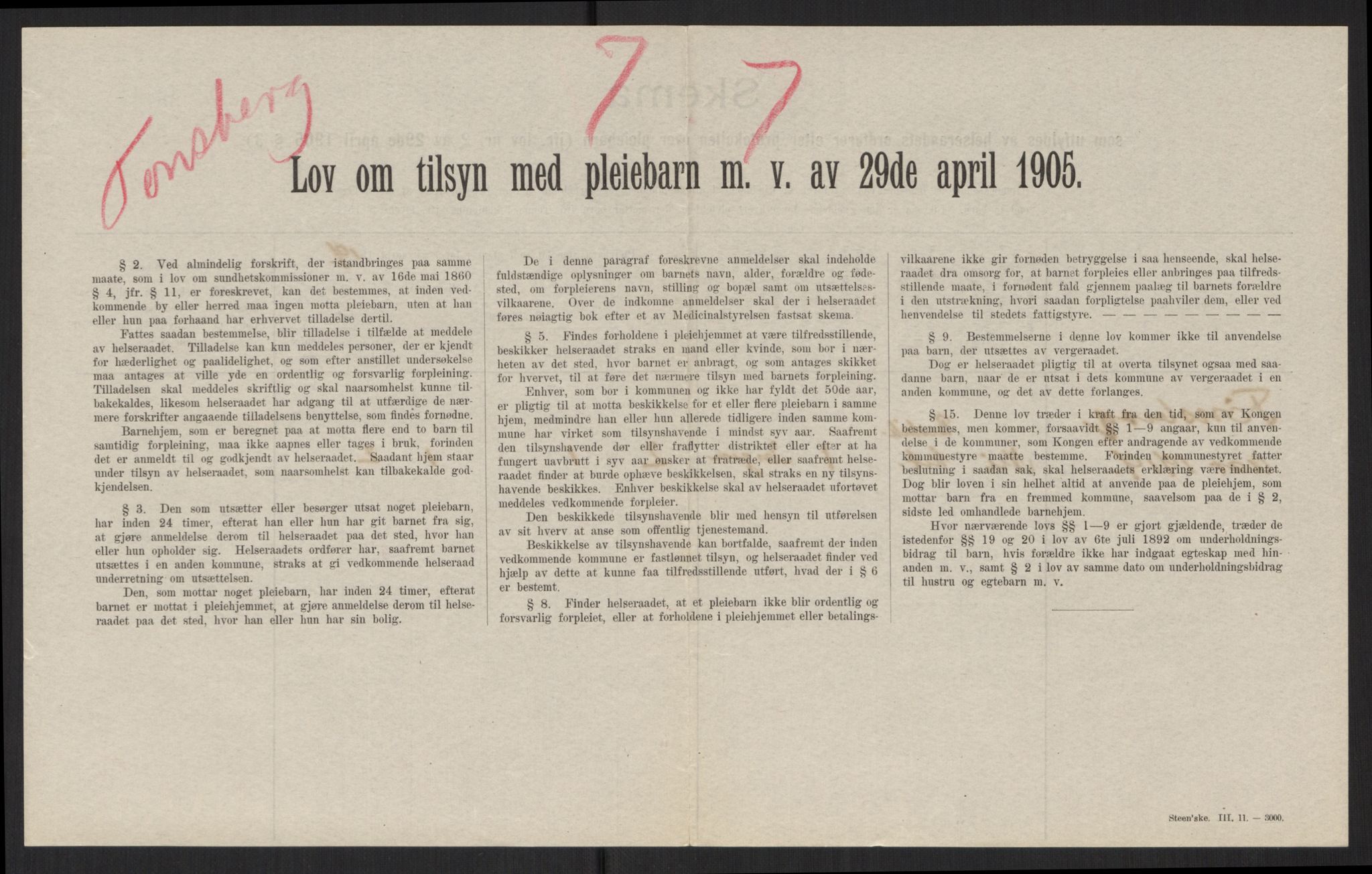 Medisinaldirektøren, Kontoret for lege- og sunnhetsvesen (MD I), AV/RA-S-4165/F/L0381: Jarlsberg og Larvik Amt (Vestfold fylke), 1919-1921, p. 30