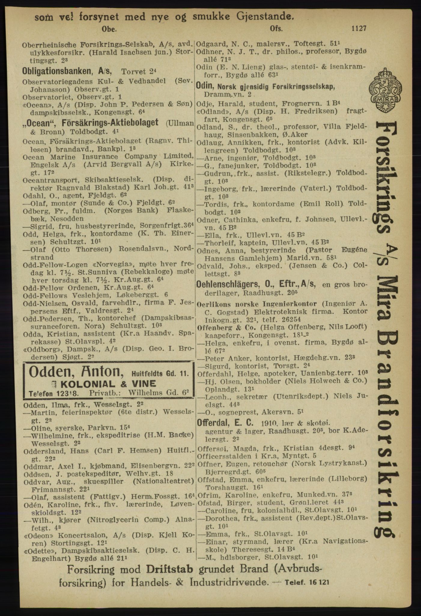 Kristiania/Oslo adressebok, PUBL/-, 1918, p. 1152