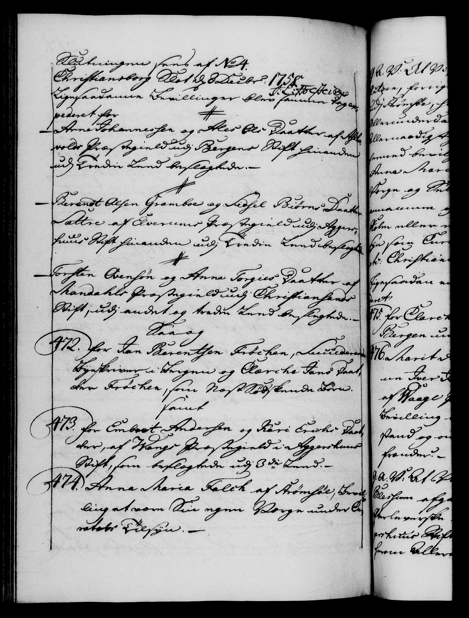 Danske Kanselli 1572-1799, AV/RA-EA-3023/F/Fc/Fca/Fcaa/L0040: Norske registre, 1757-1759, p. 519b