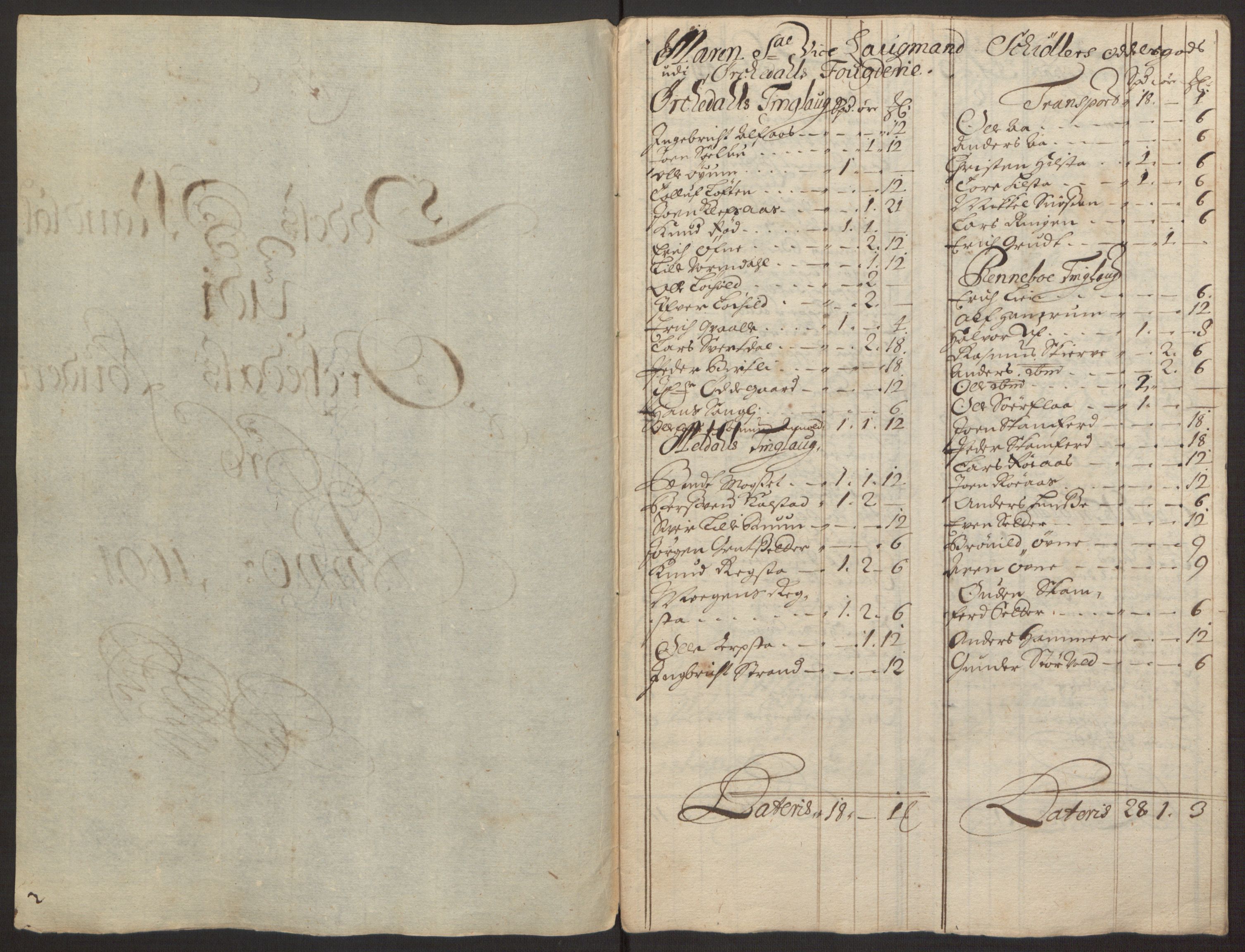 Rentekammeret inntil 1814, Reviderte regnskaper, Fogderegnskap, RA/EA-4092/R58/L3937: Fogderegnskap Orkdal, 1691-1692, p. 51