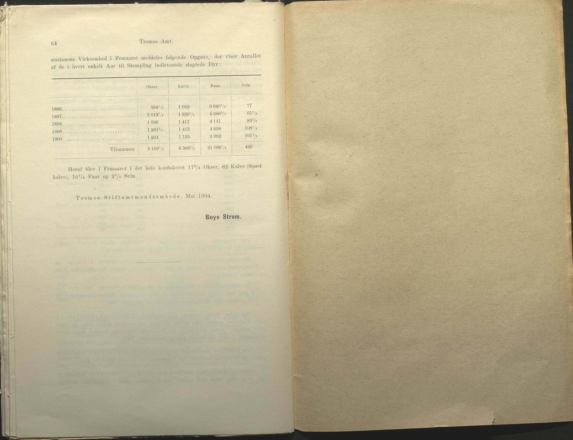 Fylkesmannen i Troms, AV/SATØ-S-0001/A7.25.1/L2072: Femårsberetninger, 1891-1900, p. 338