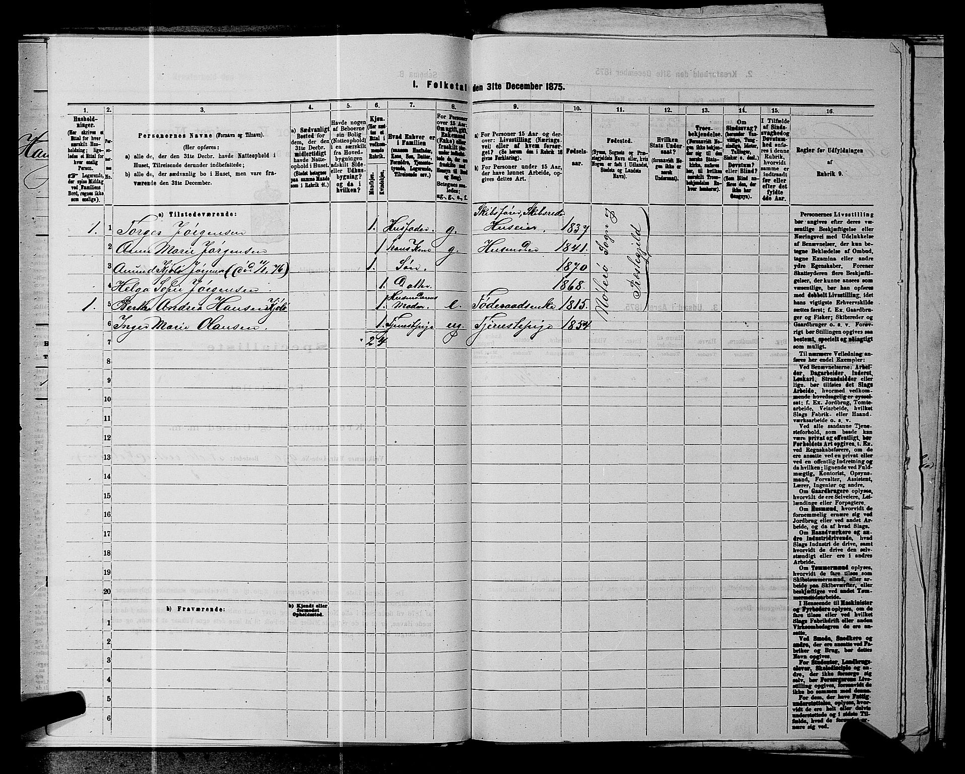 SAKO, 1875 census for 0722P Nøtterøy, 1875, p. 953