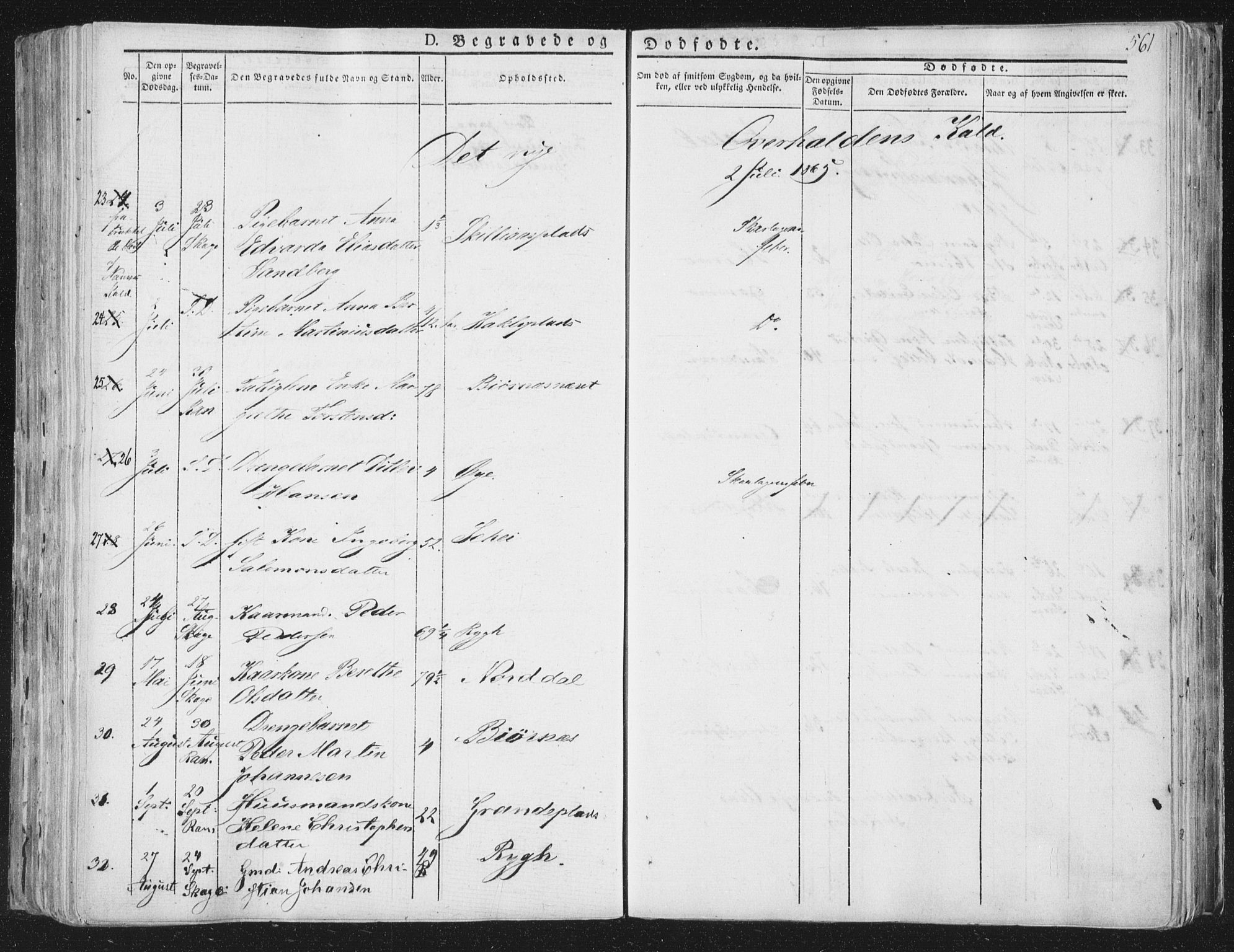 Ministerialprotokoller, klokkerbøker og fødselsregistre - Nord-Trøndelag, SAT/A-1458/764/L0552: Parish register (official) no. 764A07b, 1824-1865, p. 561