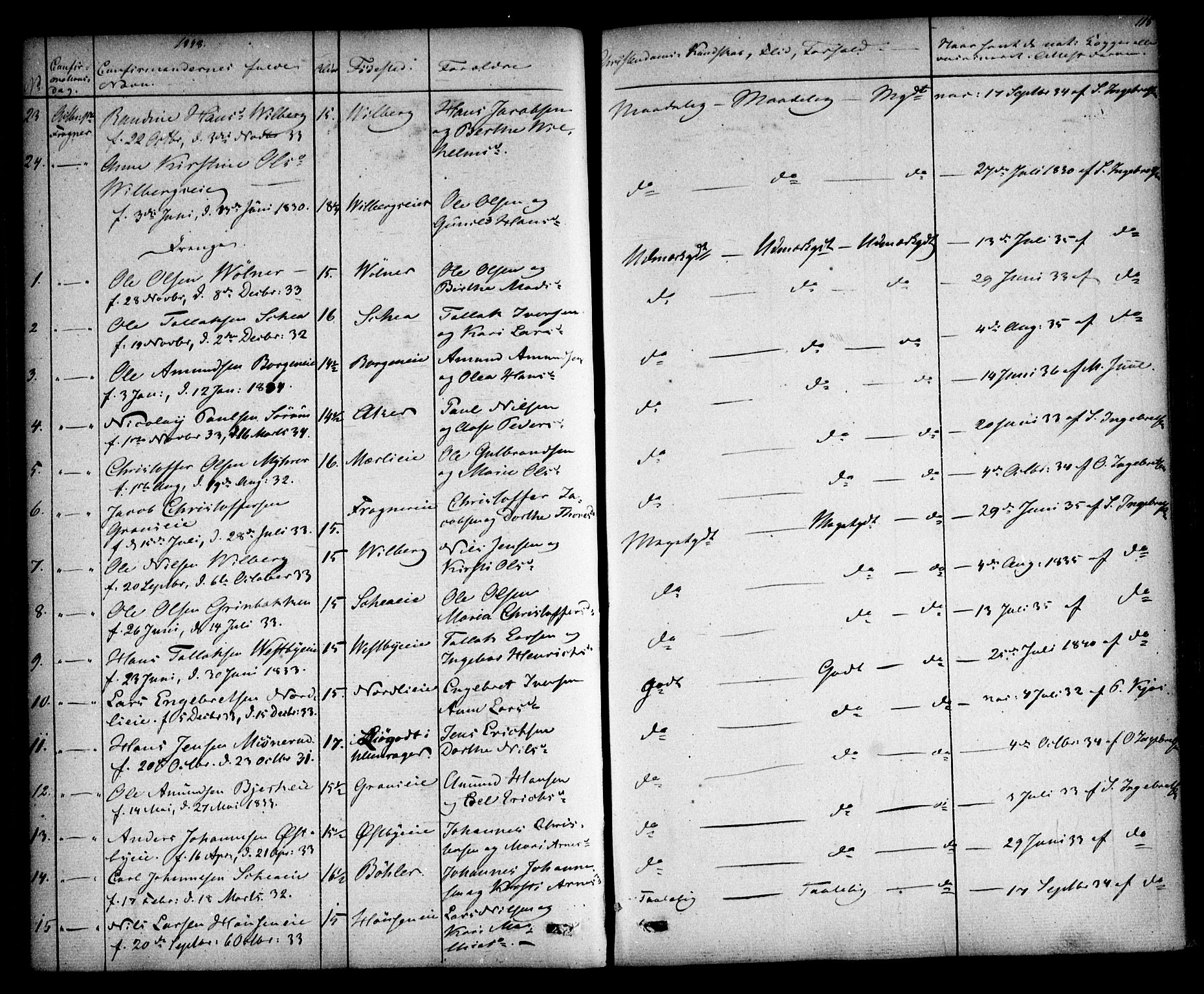 Sørum prestekontor Kirkebøker, AV/SAO-A-10303/F/Fa/L0005: Parish register (official) no. I 5, 1846-1863, p. 115