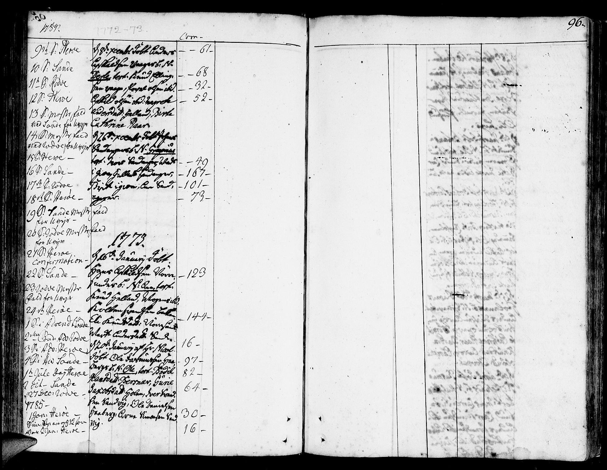 Ministerialprotokoller, klokkerbøker og fødselsregistre - Møre og Romsdal, AV/SAT-A-1454/507/L0067: Parish register (official) no. 507A02, 1767-1788, p. 96