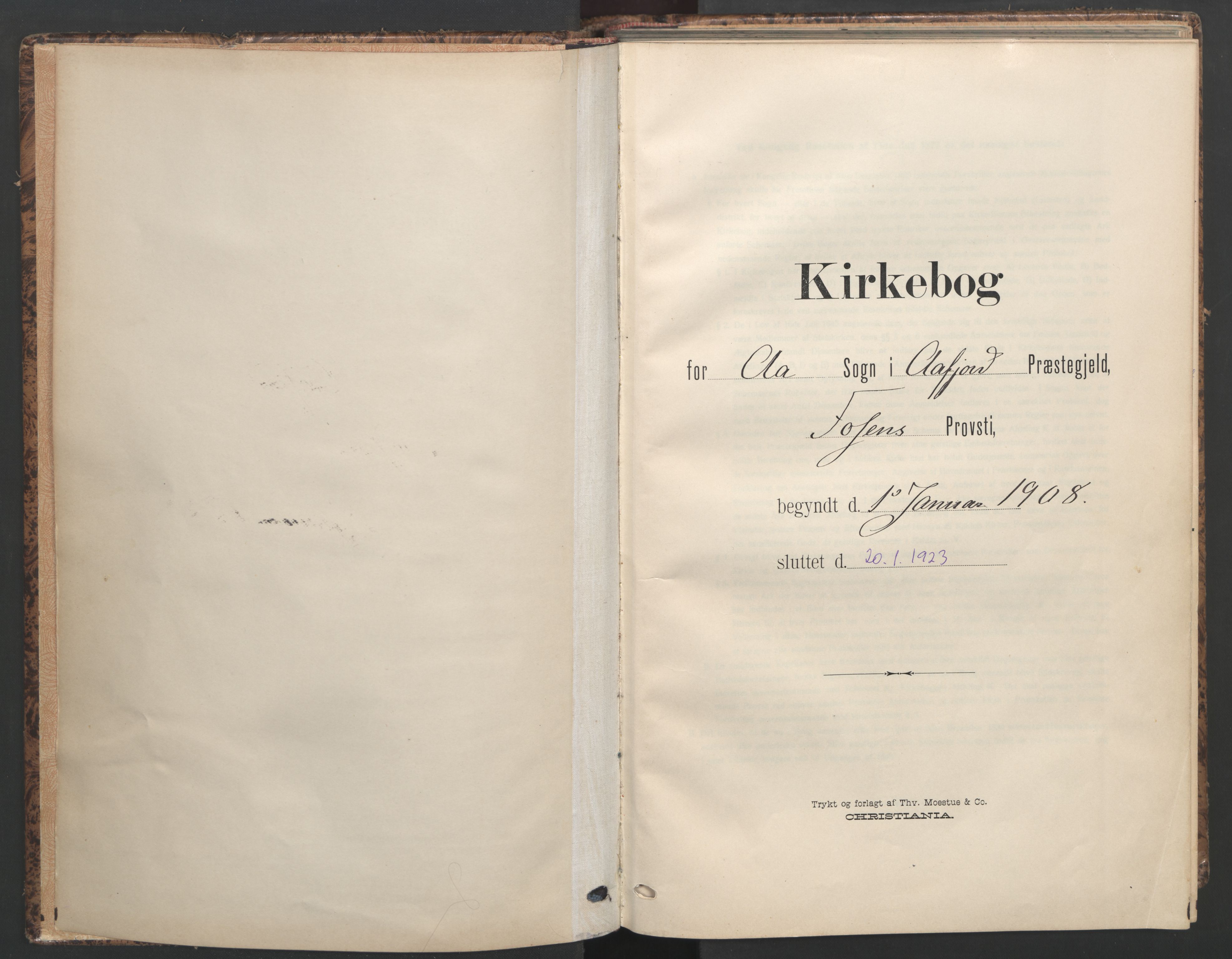 Ministerialprotokoller, klokkerbøker og fødselsregistre - Sør-Trøndelag, SAT/A-1456/655/L0682: Parish register (official) no. 655A11, 1908-1922