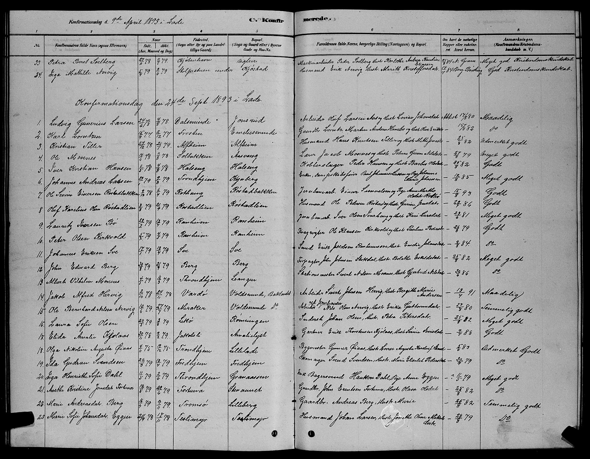 Ministerialprotokoller, klokkerbøker og fødselsregistre - Sør-Trøndelag, SAT/A-1456/606/L0312: Parish register (copy) no. 606C08, 1878-1894