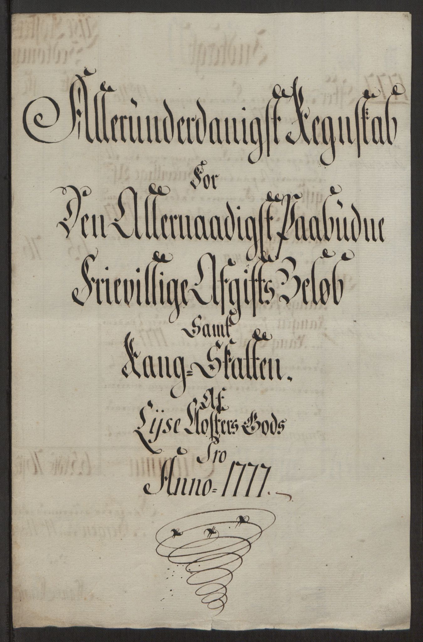 Rentekammeret inntil 1814, Reviderte regnskaper, Fogderegnskap, RA/EA-4092/R50/L3180: Ekstraskatten Lyse kloster, 1762-1783, p. 398