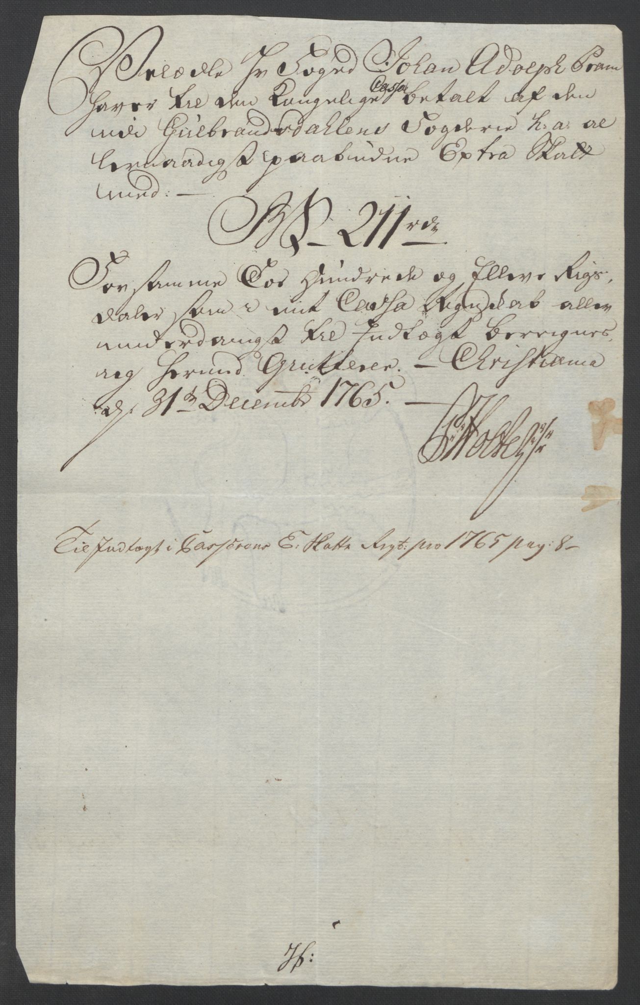 Rentekammeret inntil 1814, Reviderte regnskaper, Fogderegnskap, RA/EA-4092/R17/L1266: Ekstraskatten Gudbrandsdal, 1762-1766, p. 528