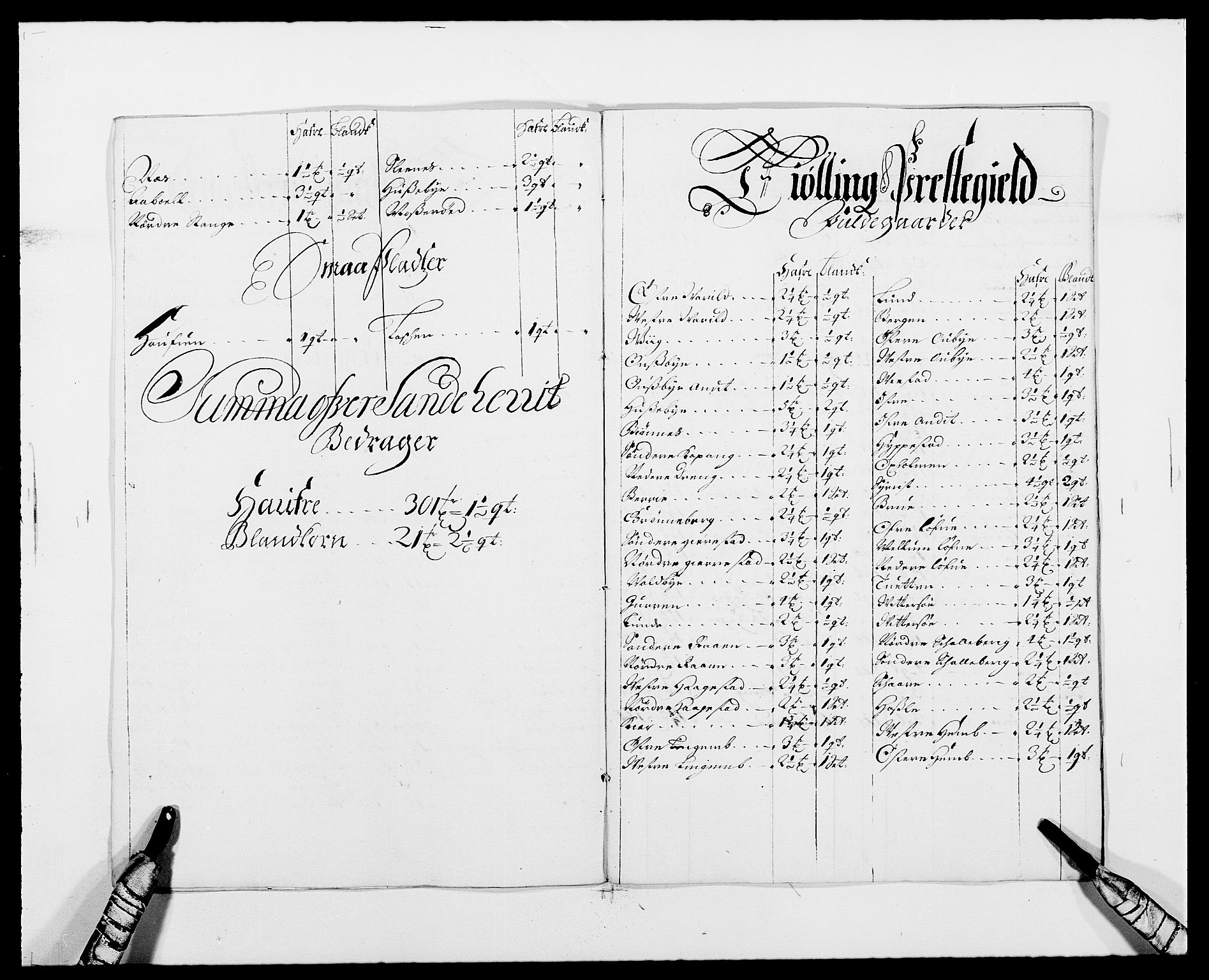 Rentekammeret inntil 1814, Reviderte regnskaper, Fogderegnskap, AV/RA-EA-4092/R33/L1971: Fogderegnskap Larvik grevskap, 1688-1689, p. 117