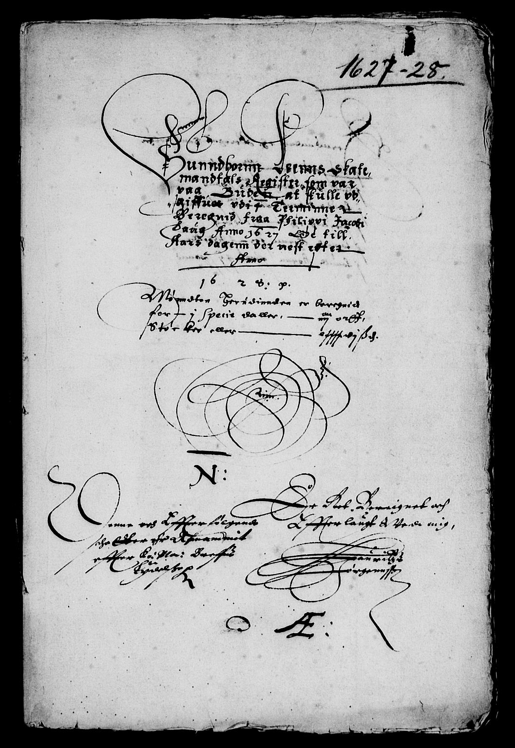 Rentekammeret inntil 1814, Reviderte regnskaper, Lensregnskaper, AV/RA-EA-5023/R/Rb/Rbt/L0045: Bergenhus len, 1627-1628