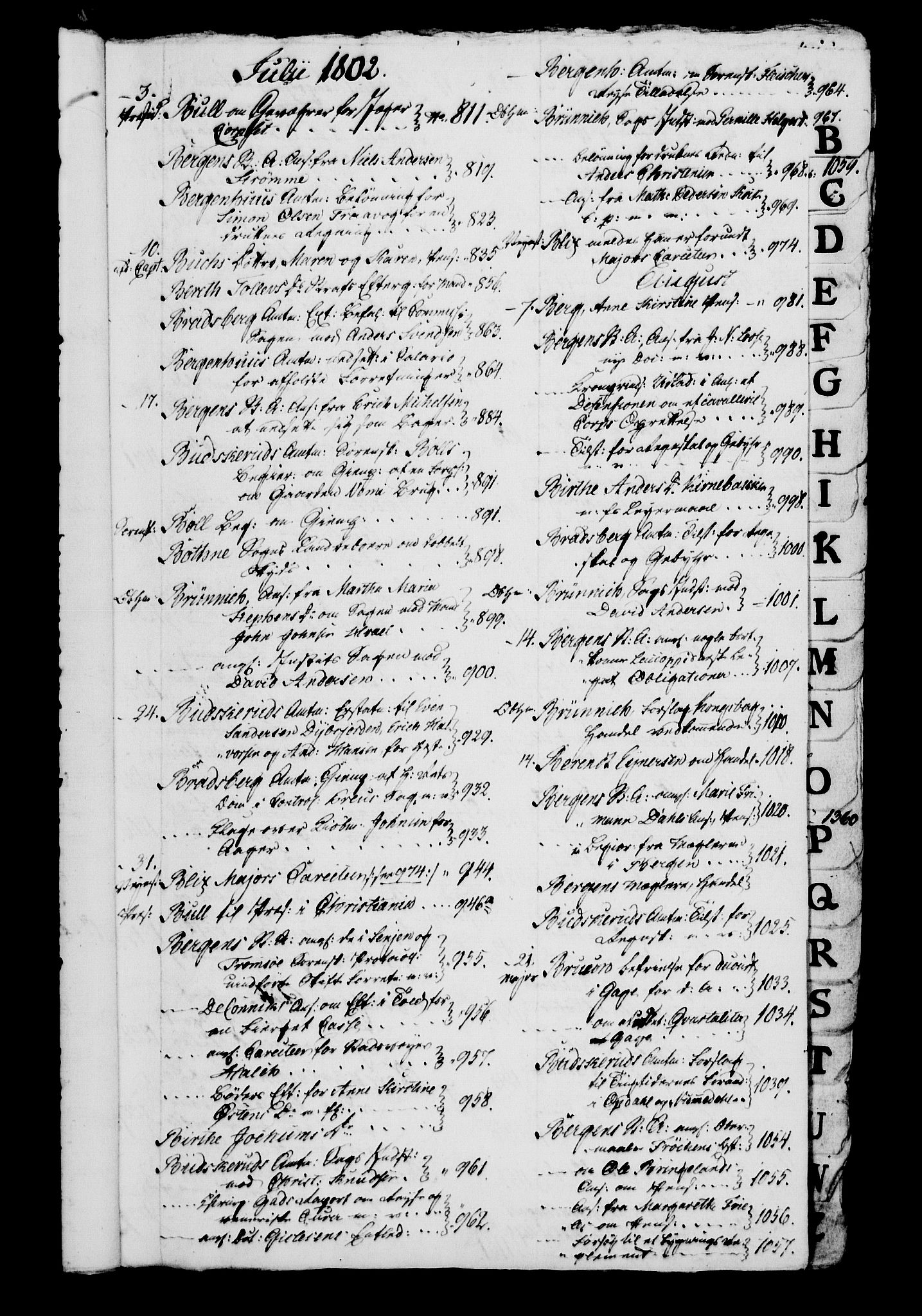 Danske Kanselli 1800-1814, AV/RA-EA-3024/H/Hg/Hga/Hgaa/L0006: Brevbok, 1802