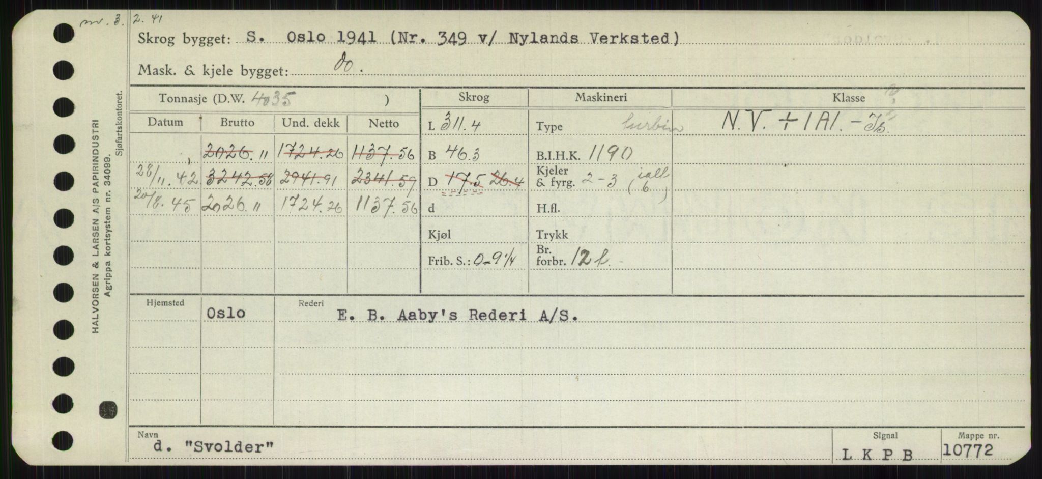 Sjøfartsdirektoratet med forløpere, Skipsmålingen, RA/S-1627/H/Hb/L0004: Fartøy, O-S, p. 523