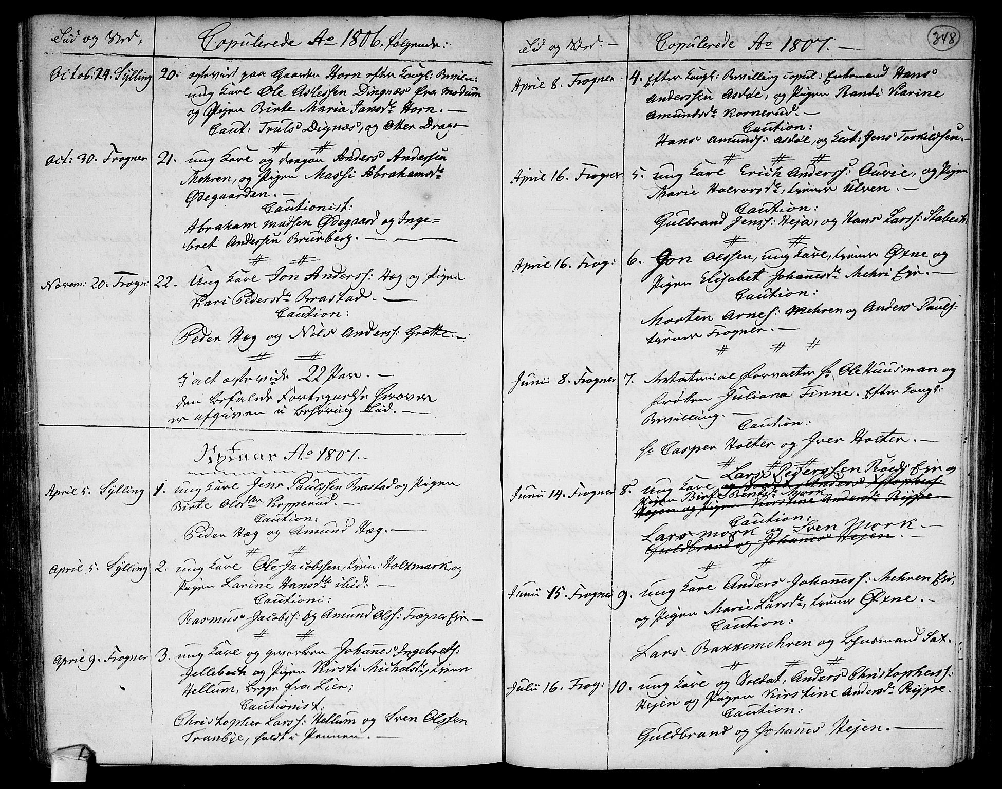 Lier kirkebøker, SAKO/A-230/F/Fa/L0007: Parish register (official) no. I 7, 1794-1813, p. 348