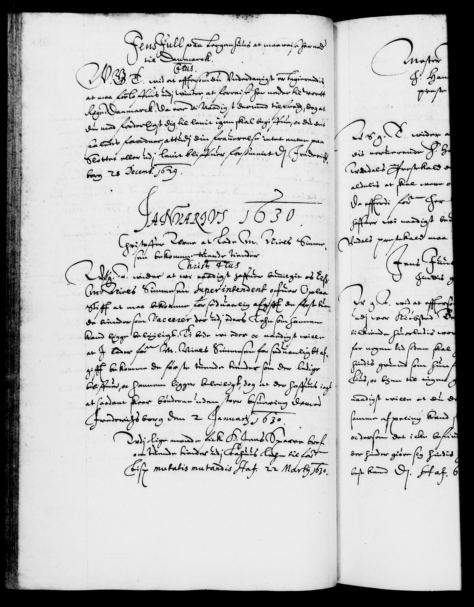 Danske Kanselli 1572-1799, AV/RA-EA-3023/F/Fc/Fca/Fcab/L0005: Norske tegnelser (mikrofilm), 1628-1633, p. 90b