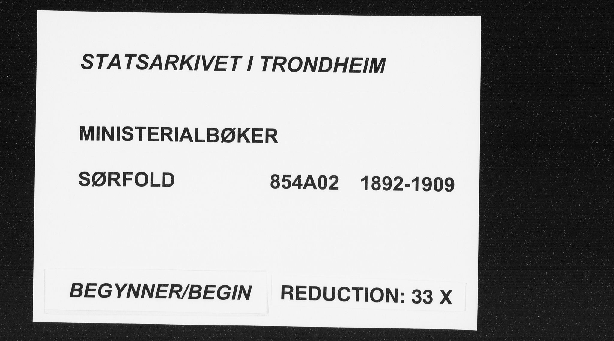 Ministerialprotokoller, klokkerbøker og fødselsregistre - Nordland, SAT/A-1459/854/L0779: Parish register (official) no. 854A02, 1892-1909