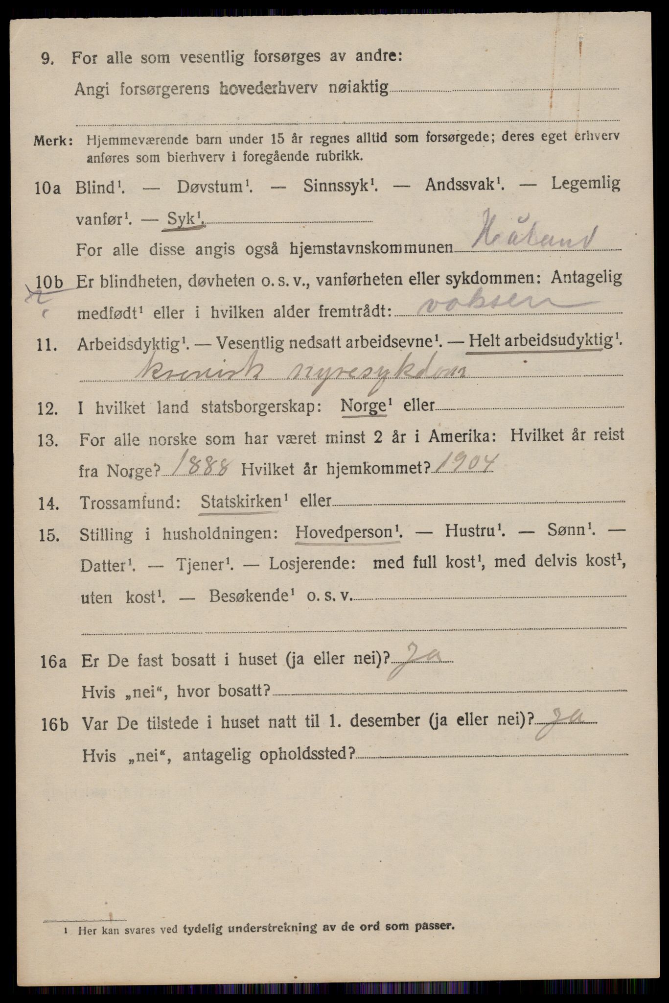 SAST, 1920 census for Håland, 1920, p. 1716