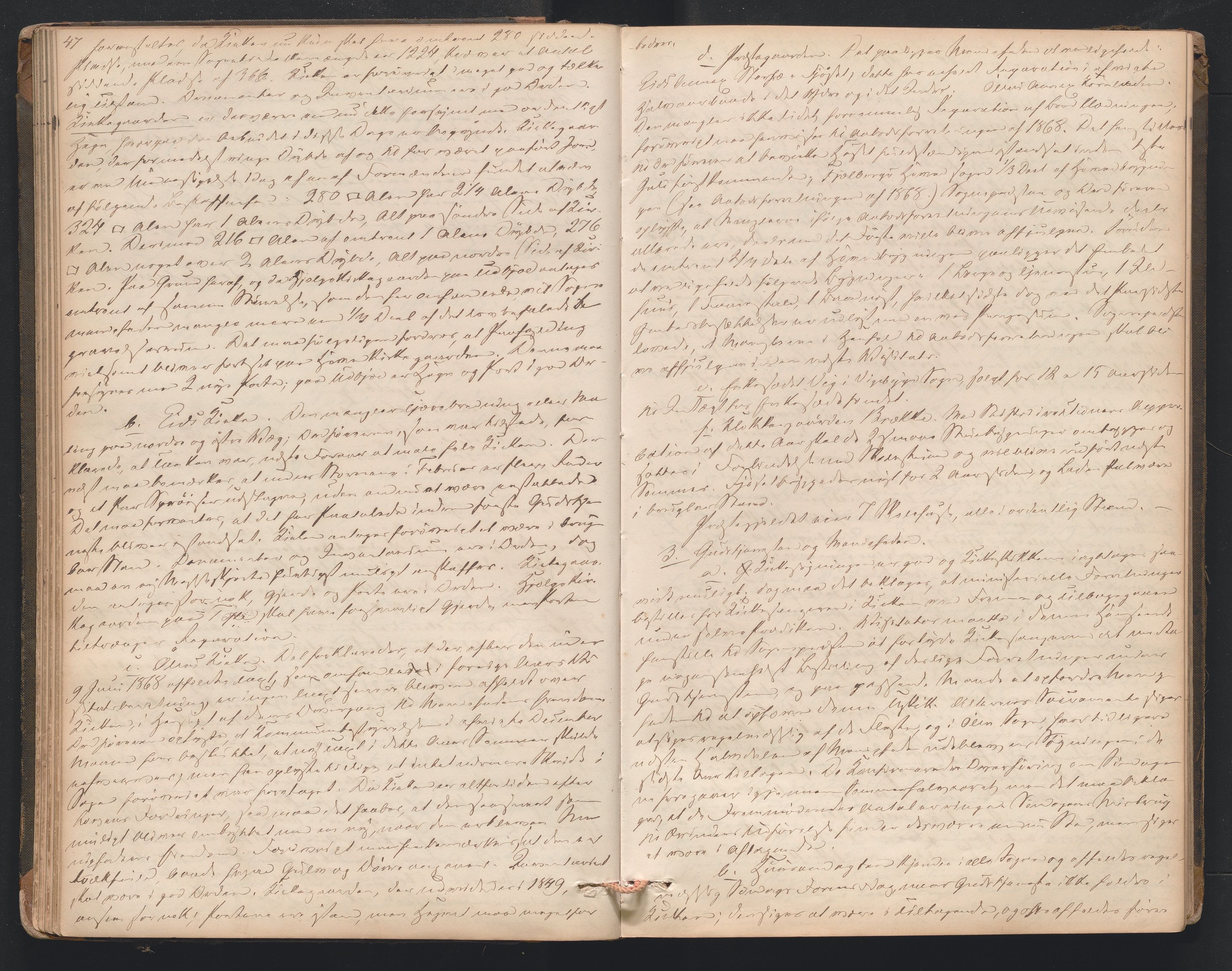 Nordre Sunnhordland prosti, AV/SAB-A-99912/F/L0001: Visitasprotokoll , 1860-1959, p. 47