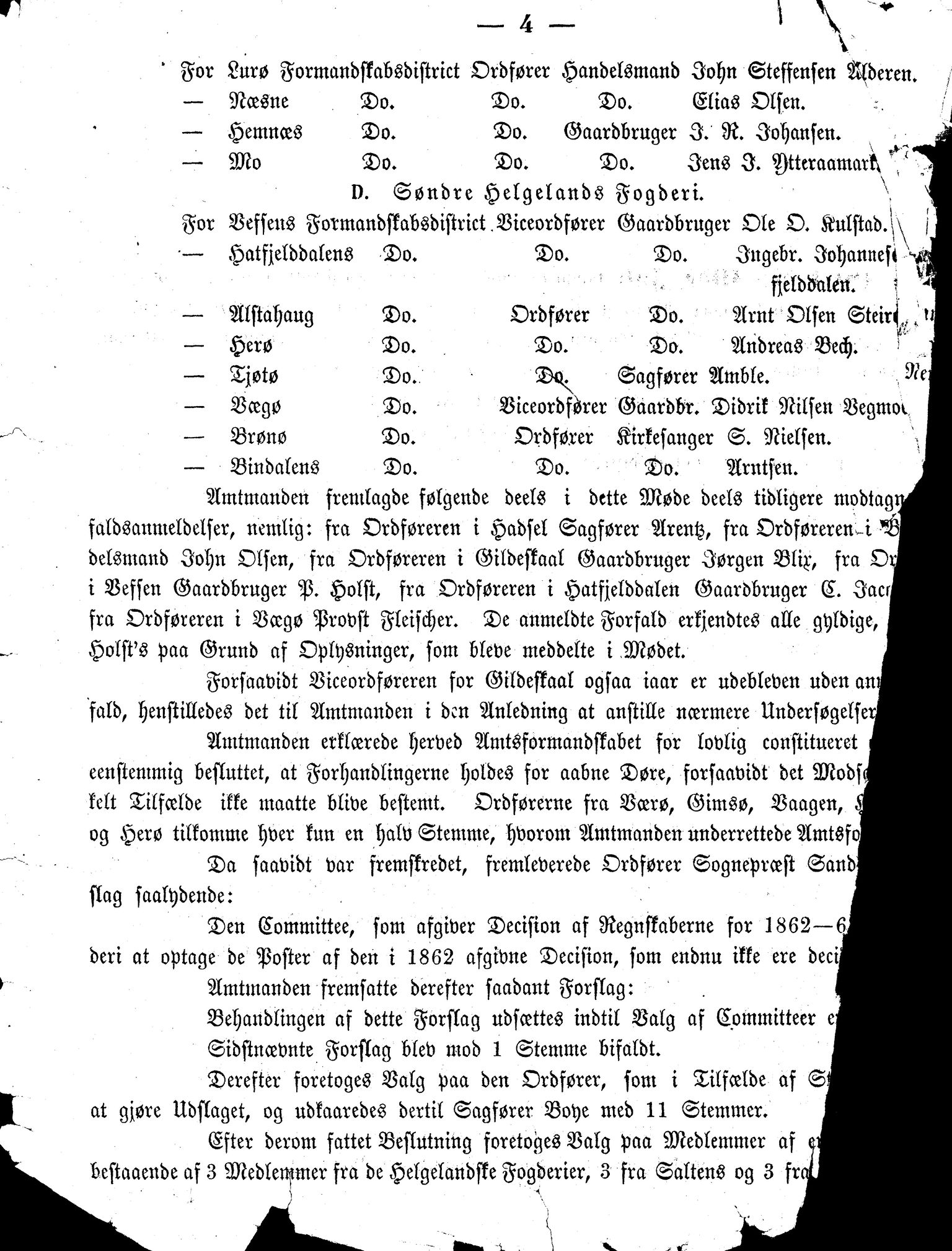 Nordland Fylkeskommune. Fylkestinget, AIN/NFK-17/176/A/Ac/L0004: Fylkestingsforhandlinger 1861-1865, 1861-1865