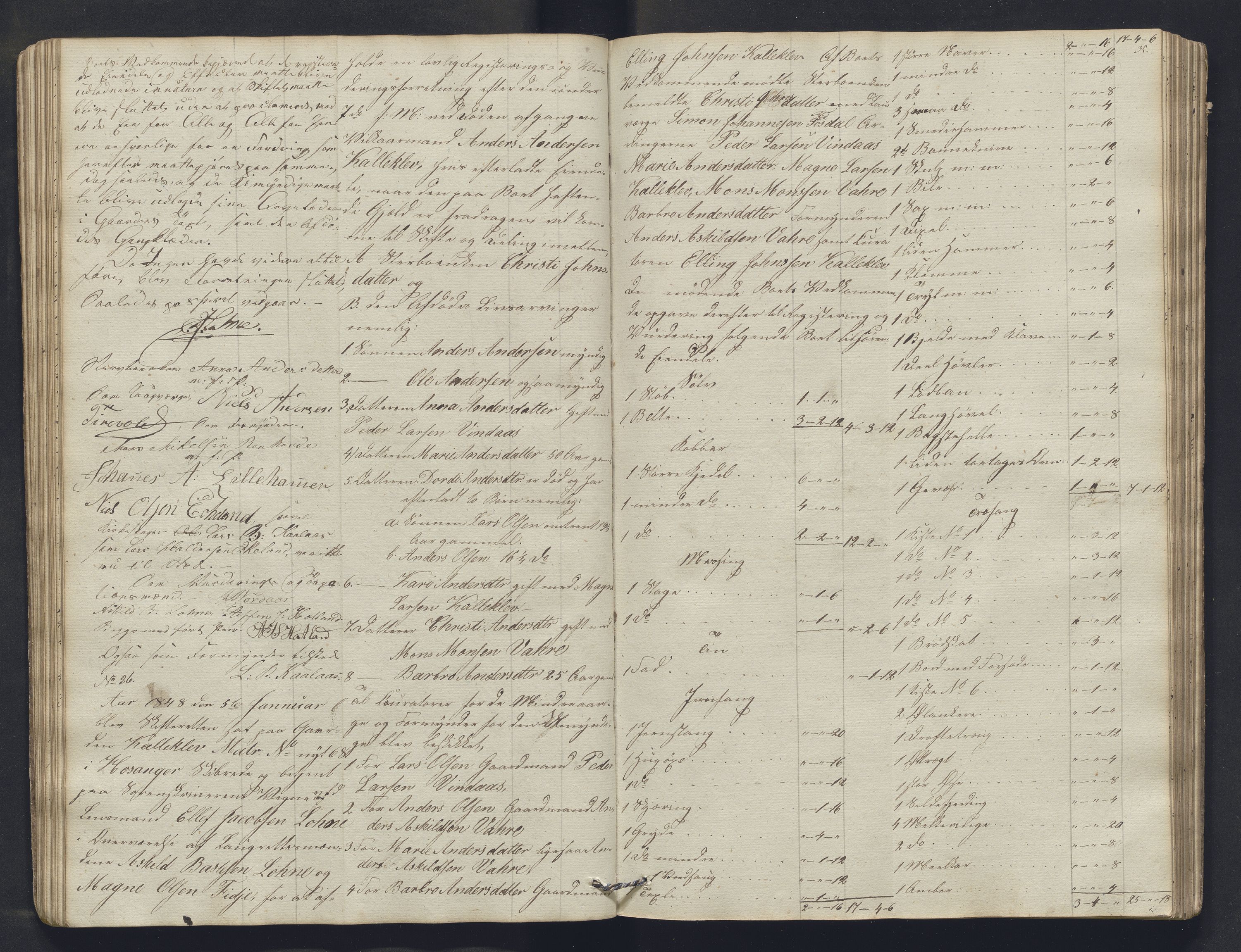 Nordhordland sorenskrivar, SAB/A-2901/1/H/Hb/L0013: Registreringsprotokollar, 1846-1852, p. 35