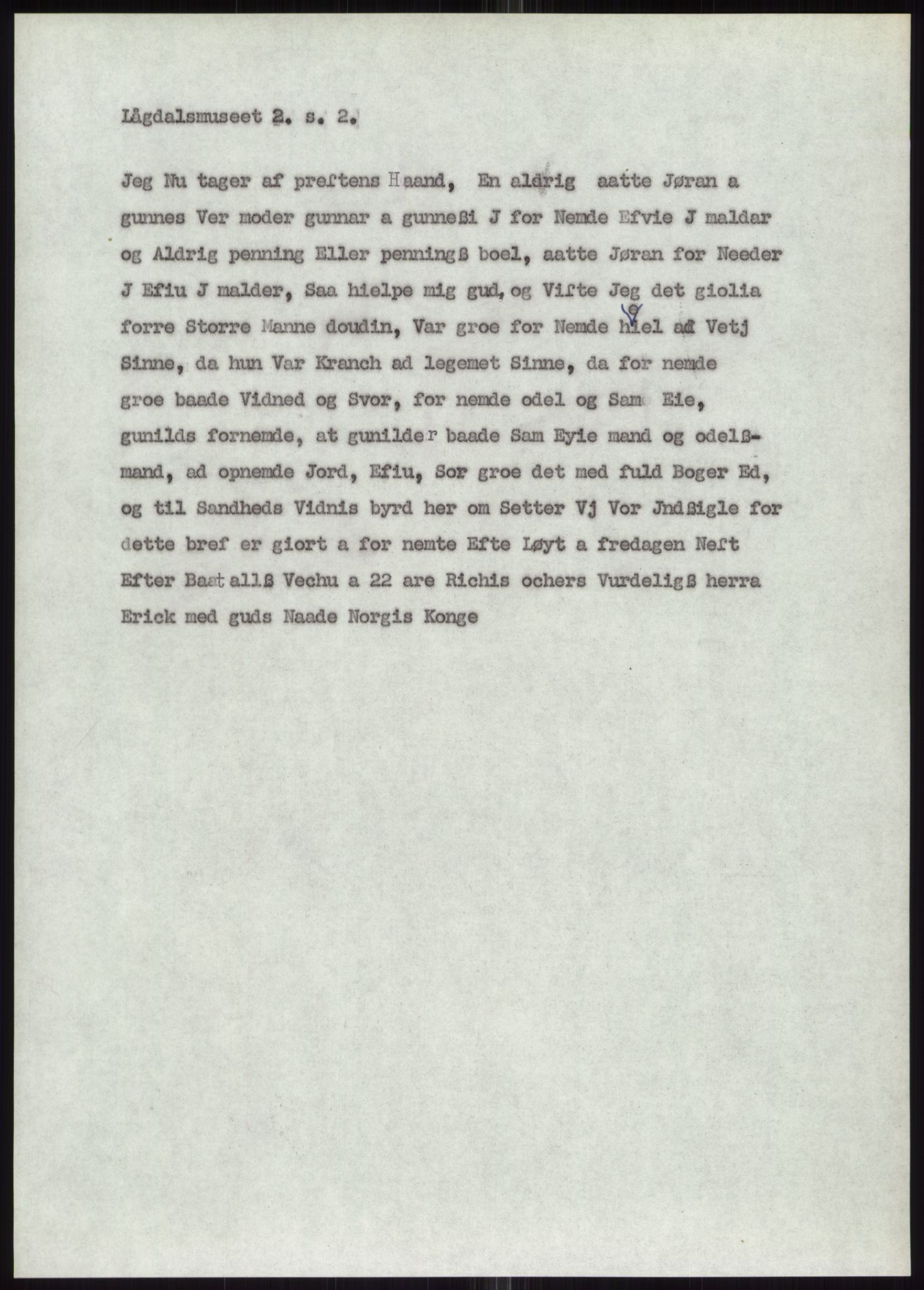 Samlinger til kildeutgivelse, Diplomavskriftsamlingen, AV/RA-EA-4053/H/Ha, p. 1084