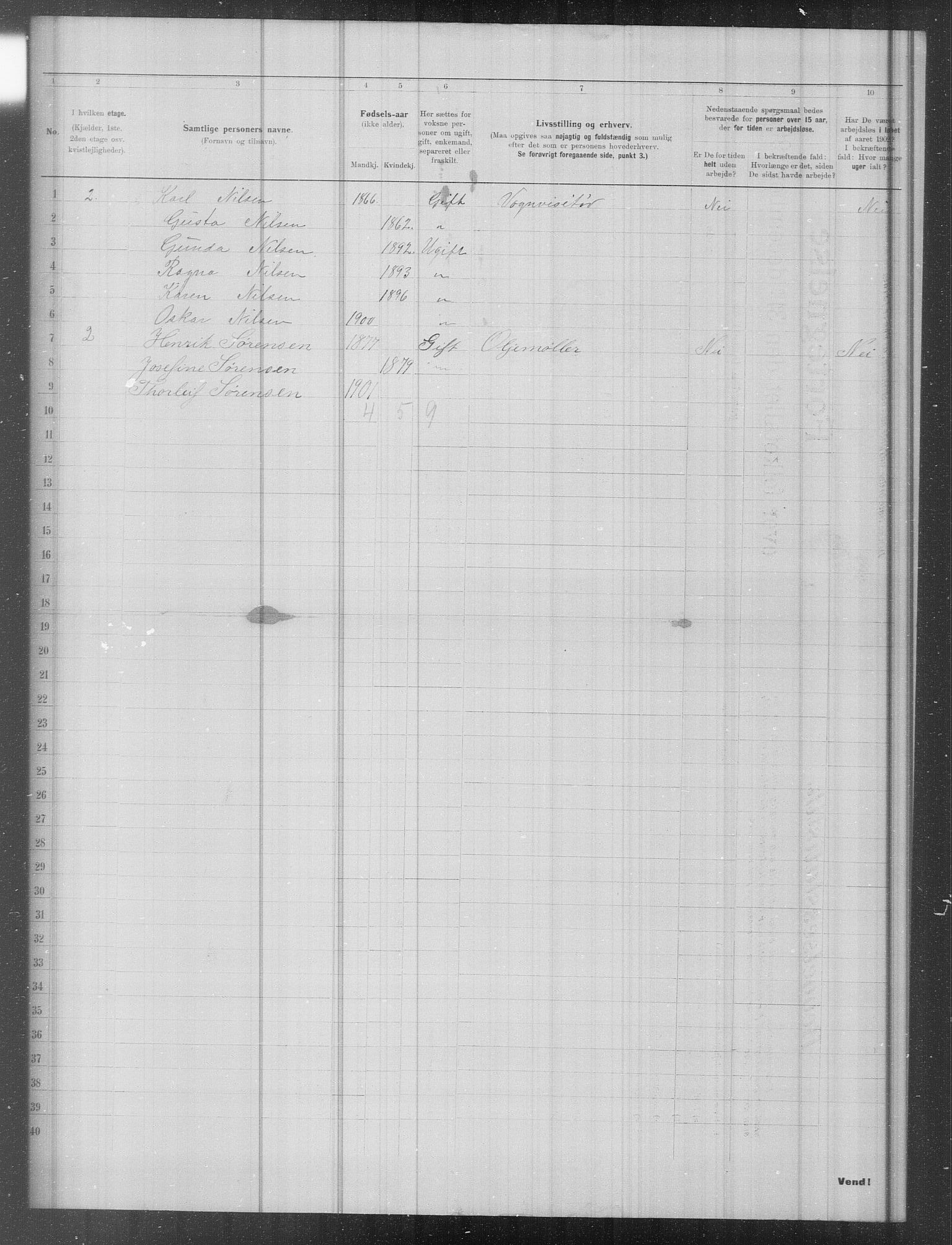 OBA, Municipal Census 1902 for Kristiania, 1902, p. 13313