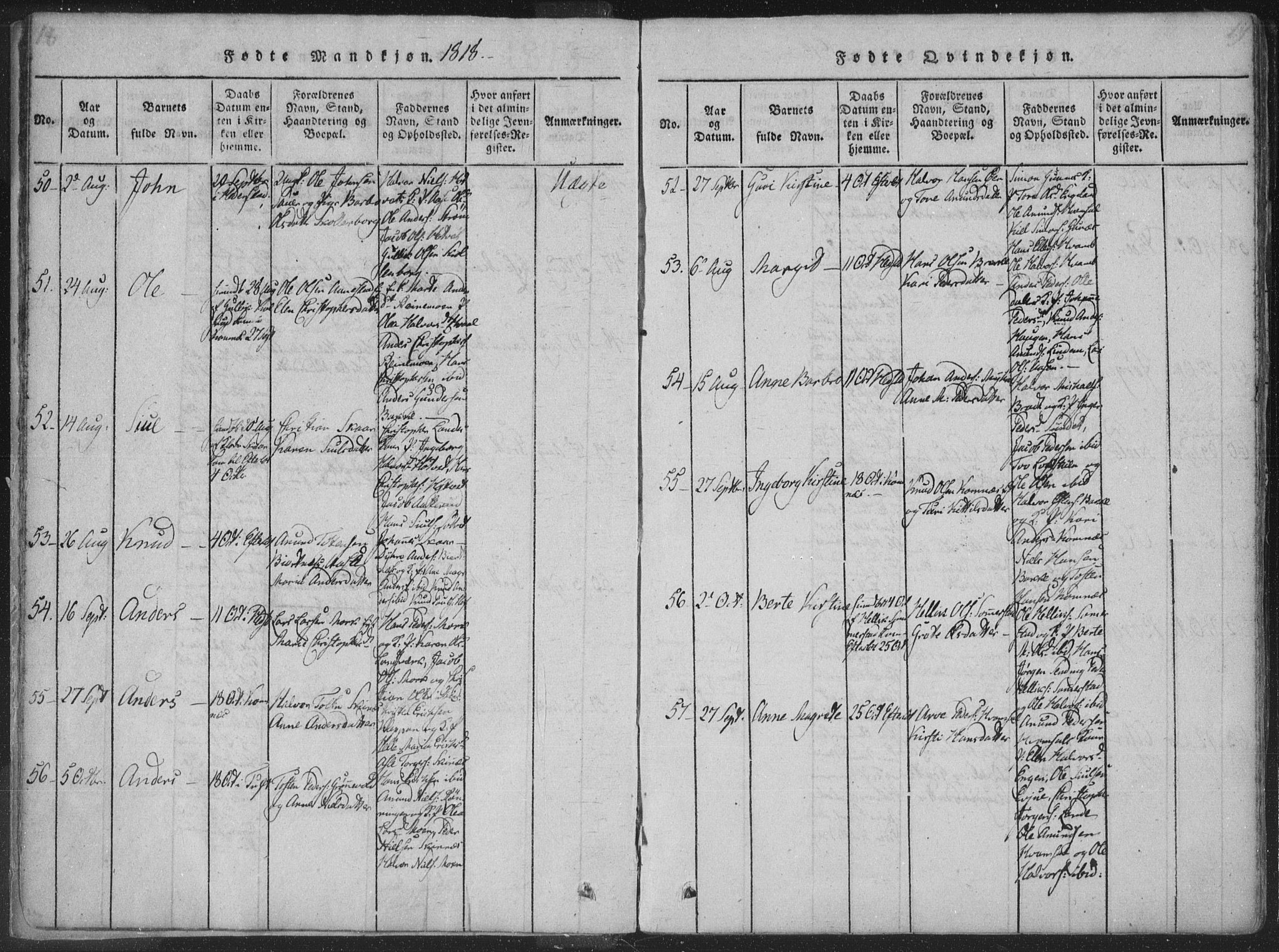 Sandsvær kirkebøker, AV/SAKO-A-244/F/Fa/L0004: Parish register (official) no. I 4, 1817-1839, p. 18-19