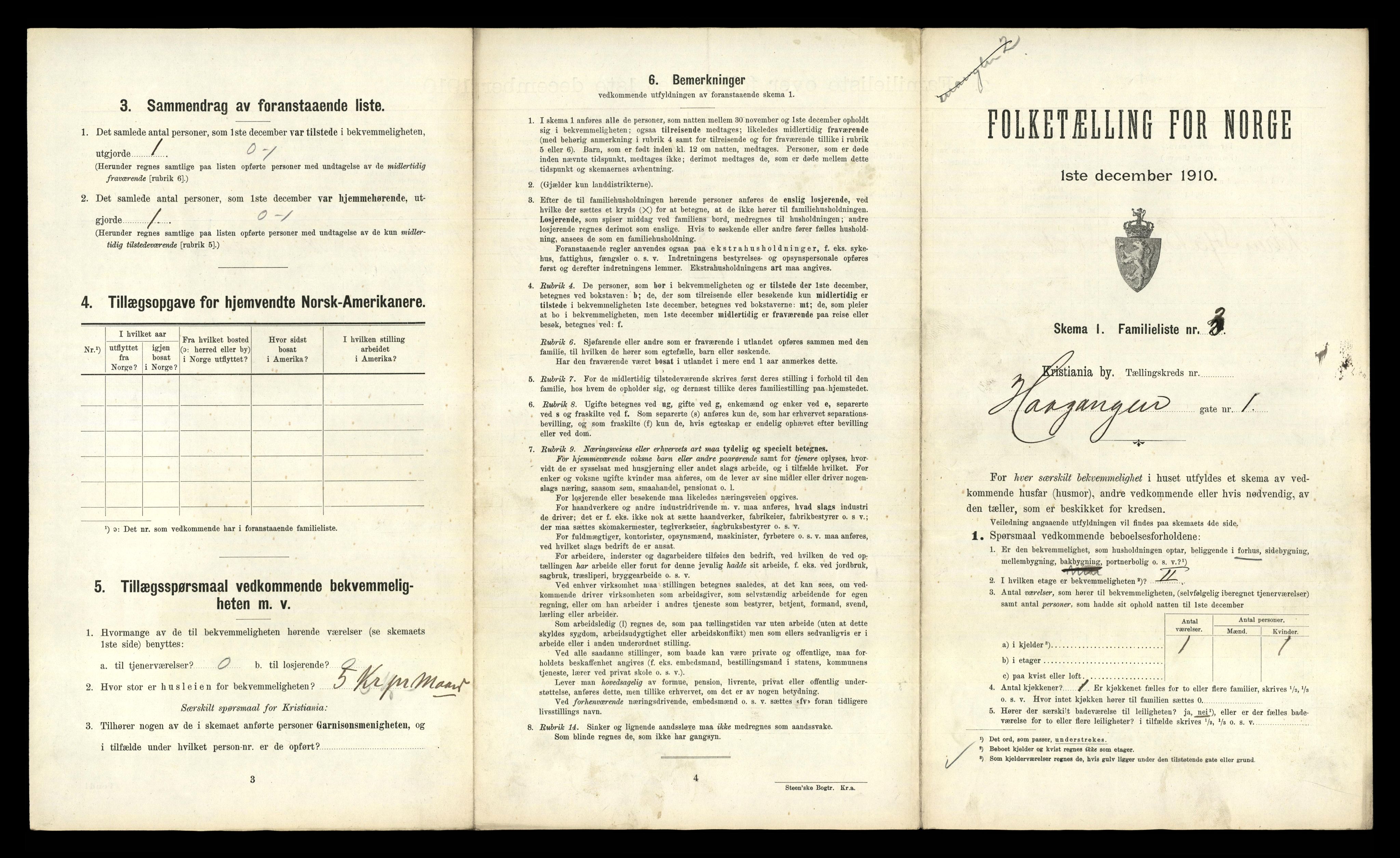 RA, 1910 census for Kristiania, 1910, p. 32985