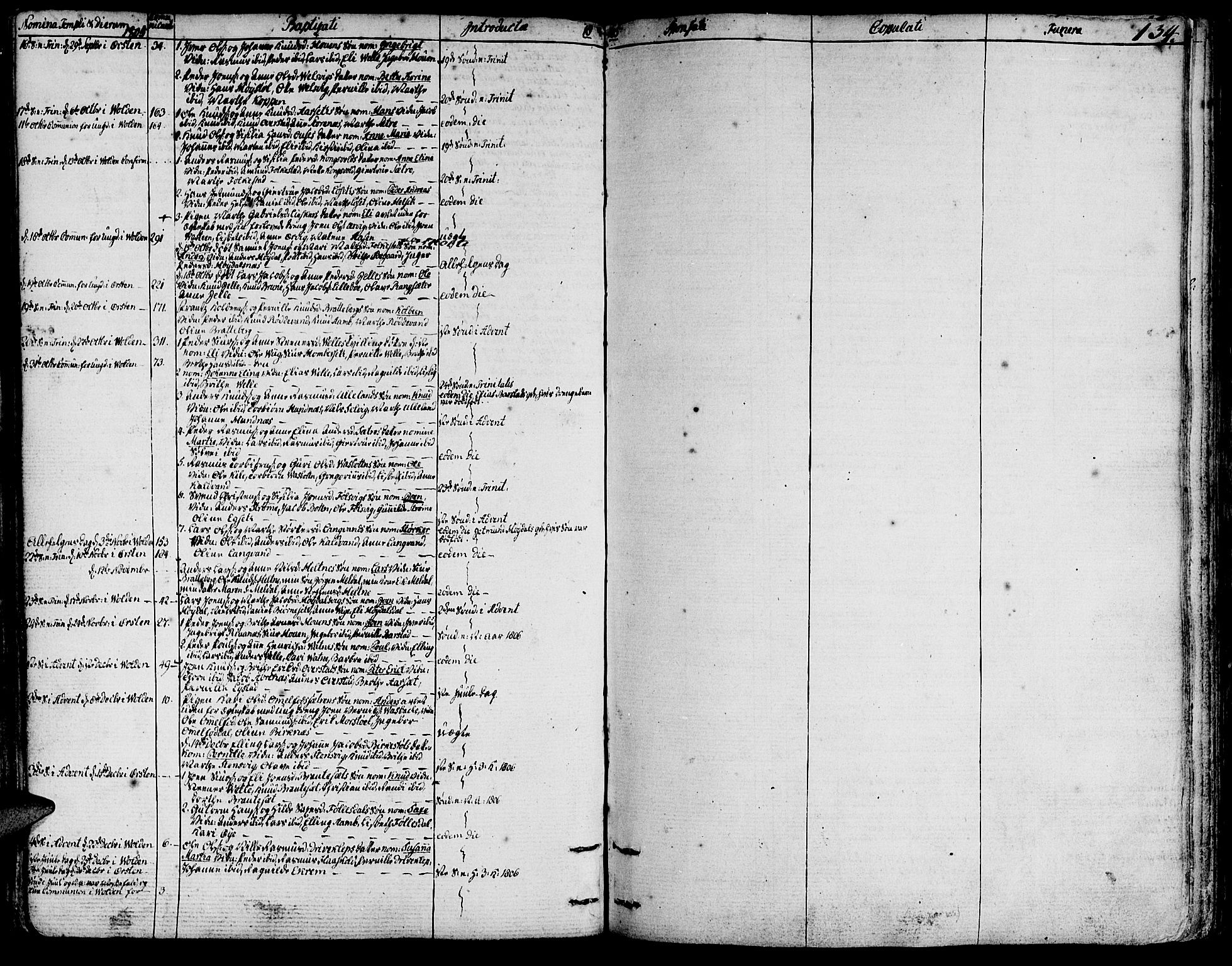 Ministerialprotokoller, klokkerbøker og fødselsregistre - Møre og Romsdal, SAT/A-1454/511/L0137: Parish register (official) no. 511A04, 1787-1816, p. 134