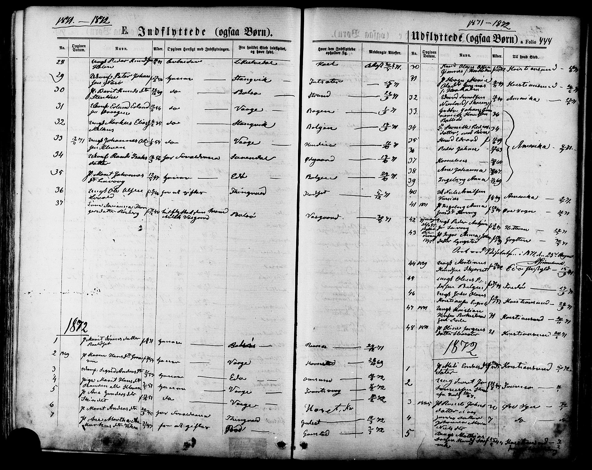 Ministerialprotokoller, klokkerbøker og fødselsregistre - Møre og Romsdal, SAT/A-1454/568/L0805: Parish register (official) no. 568A12 /1, 1869-1884, p. 444