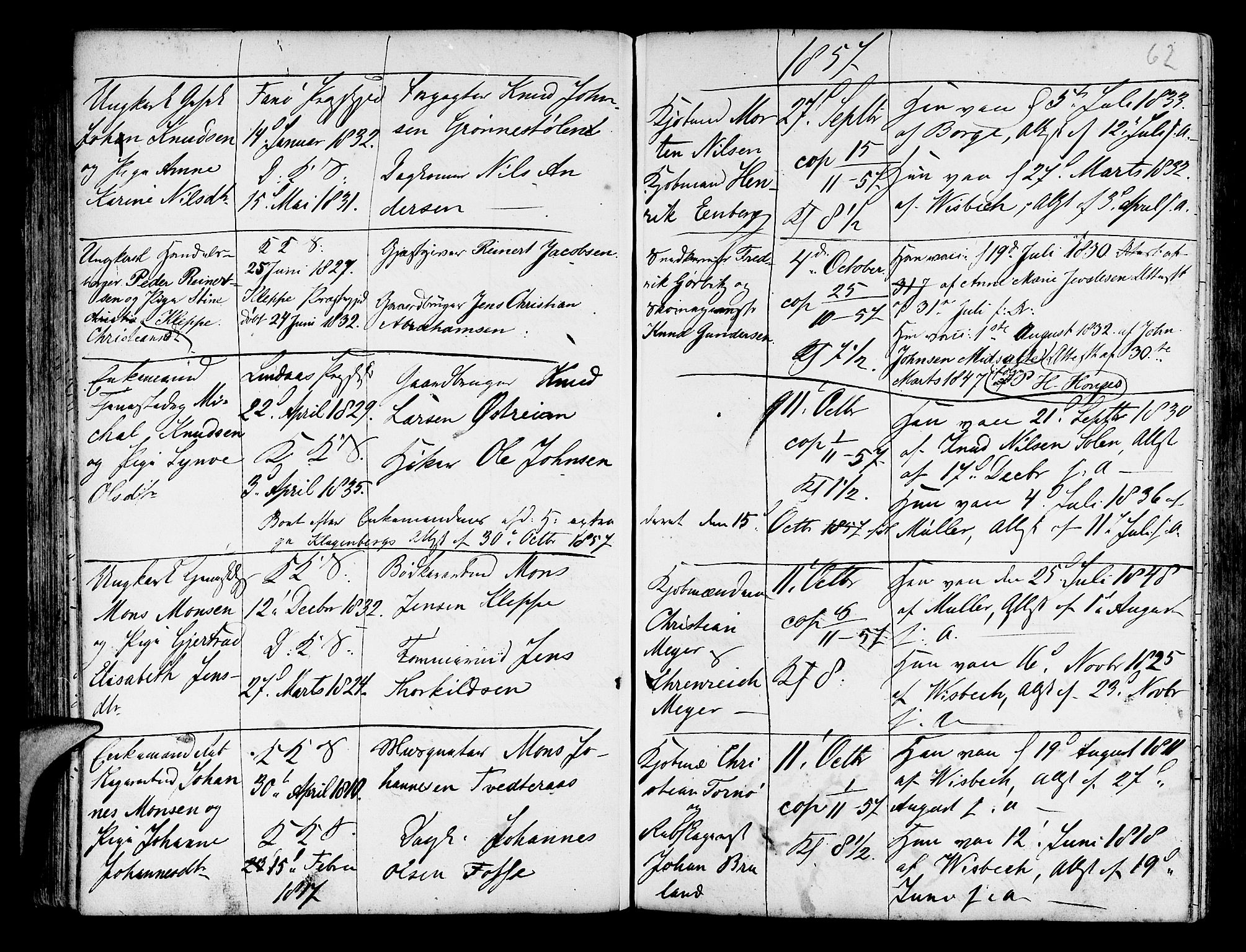 Korskirken sokneprestembete, AV/SAB-A-76101/H/Haa/L0009: Parish register (official) no. A 9, 1743-1861, p. 62