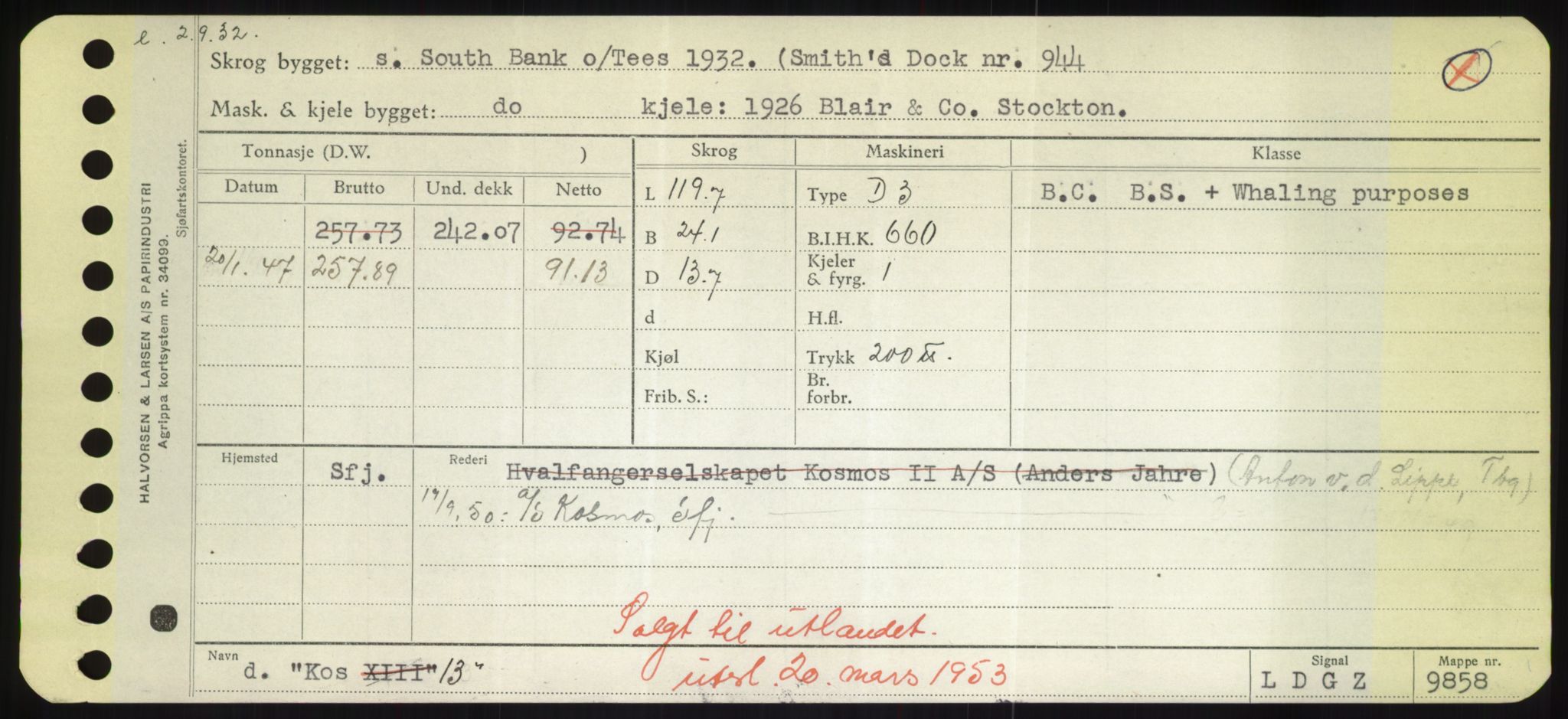 Sjøfartsdirektoratet med forløpere, Skipsmålingen, AV/RA-S-1627/H/Hd/L0021: Fartøy, Kor-Kår, p. 41