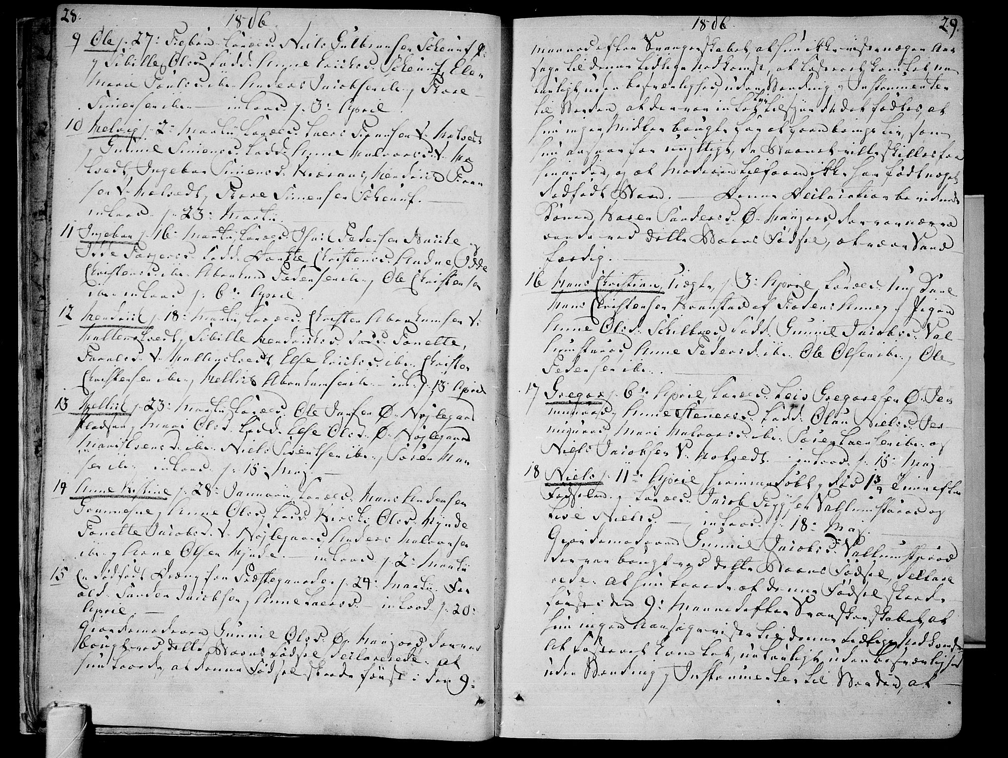 Andebu kirkebøker, AV/SAKO-A-336/F/Fa/L0003: Parish register (official) no. 3 /1, 1803-1828, p. 28-29