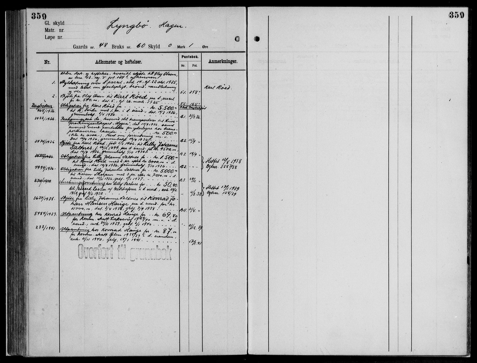 Midhordland sorenskriveri, AV/SAB-A-3001/1/G/Ga/Gab/L0112: Mortgage register no. II.A.b.112, p. 359