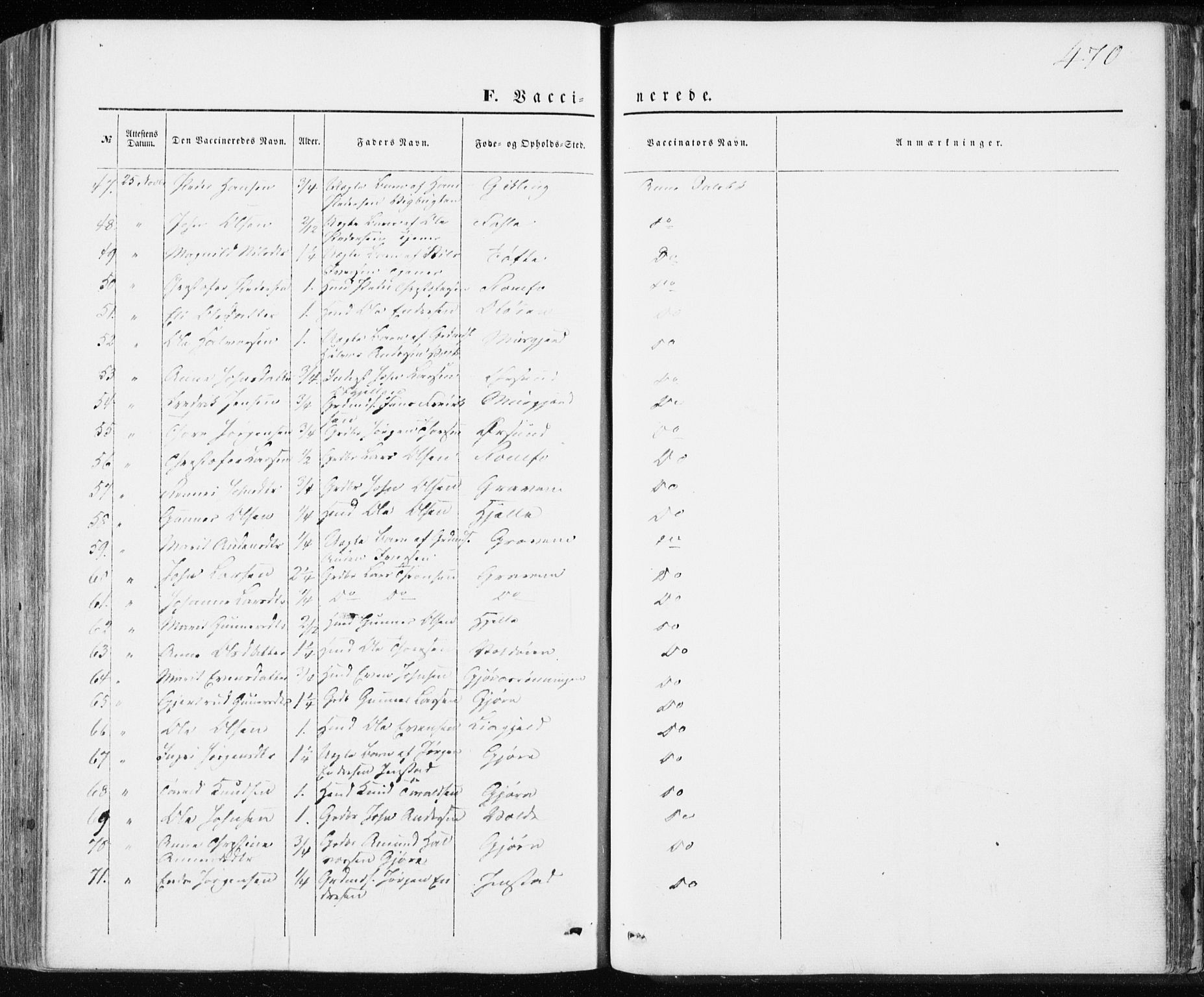 Ministerialprotokoller, klokkerbøker og fødselsregistre - Møre og Romsdal, AV/SAT-A-1454/590/L1013: Parish register (official) no. 590A05, 1847-1877, p. 470