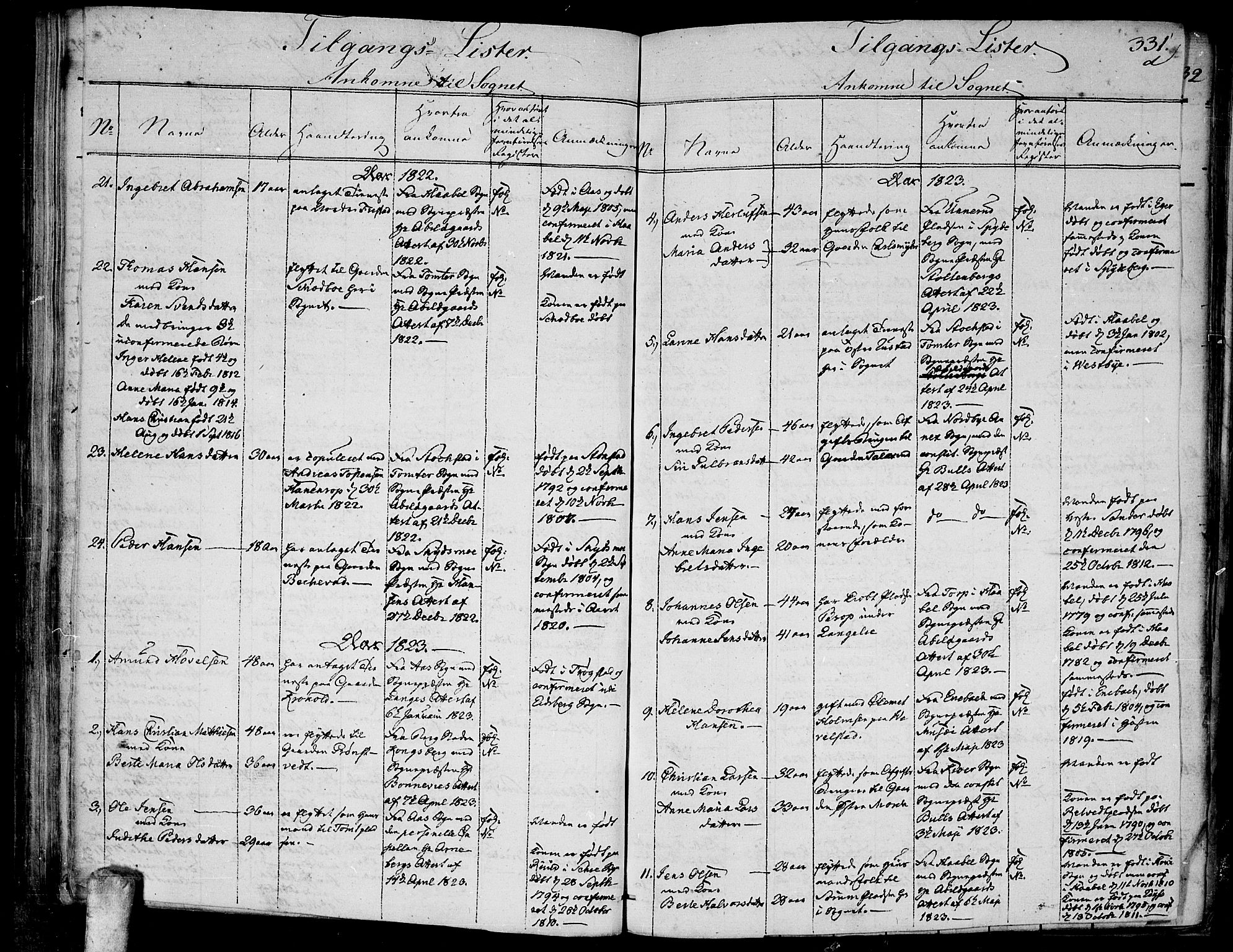 Kråkstad prestekontor Kirkebøker, SAO/A-10125a/F/Fa/L0003: Parish register (official) no. I 3, 1813-1824, p. 331d