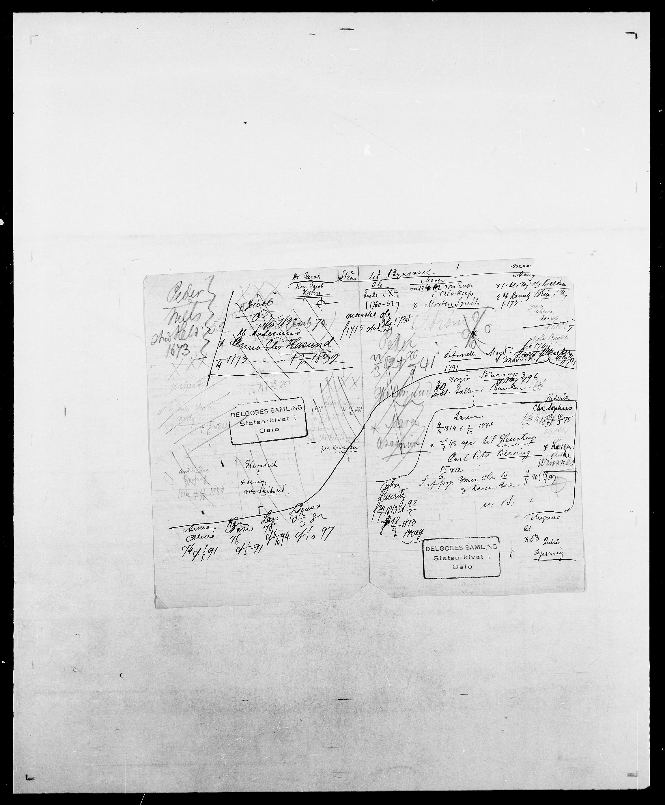 Delgobe, Charles Antoine - samling, AV/SAO-PAO-0038/D/Da/L0037: Steen, Sthen, Stein - Svare, Svanige, Svanne, se også Svanning og Schwane, p. 689