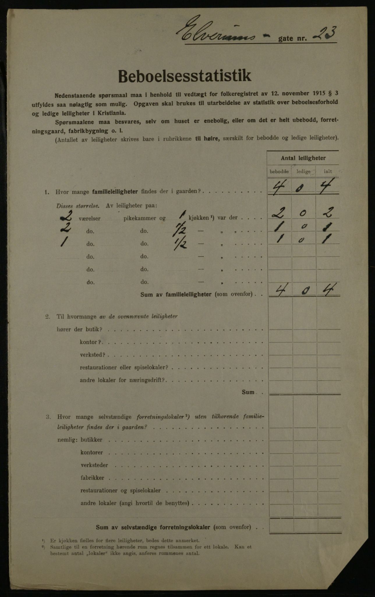 OBA, Municipal Census 1923 for Kristiania, 1923, p. 23441