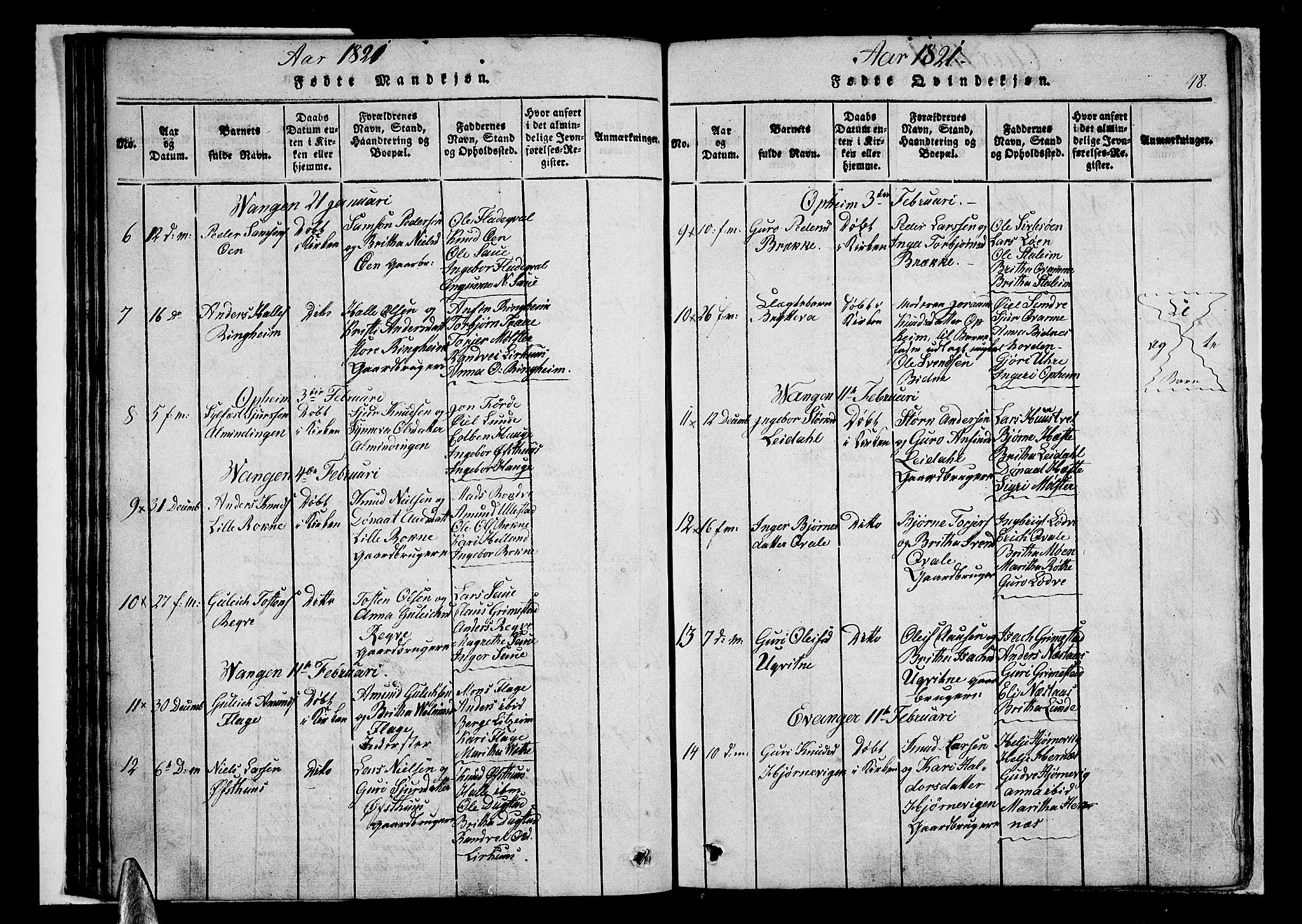 Voss sokneprestembete, SAB/A-79001/H/Haa: Parish register (official) no. A 11, 1816-1827, p. 48