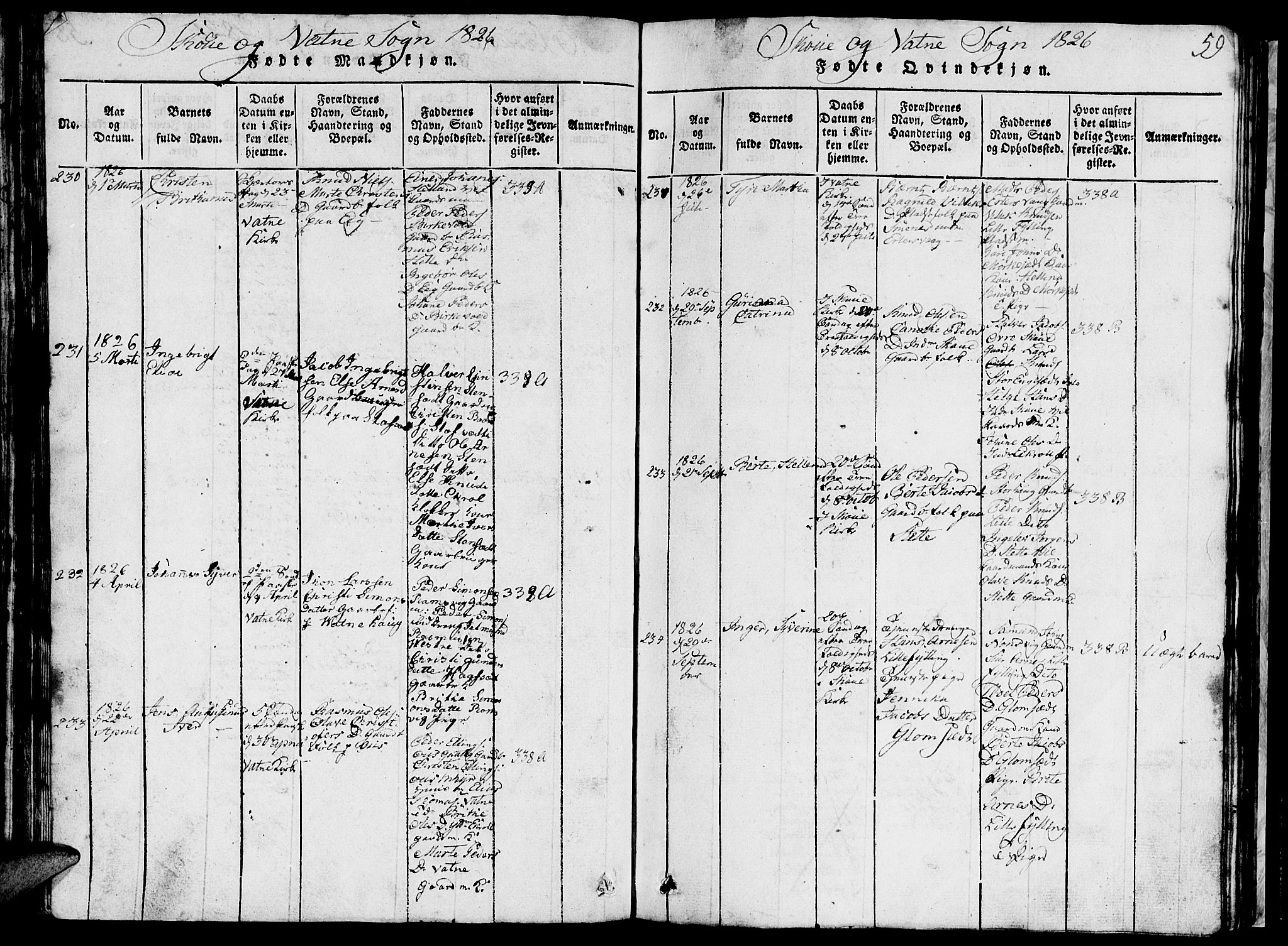 Ministerialprotokoller, klokkerbøker og fødselsregistre - Møre og Romsdal, AV/SAT-A-1454/524/L0360: Parish register (copy) no. 524C01, 1816-1830, p. 59