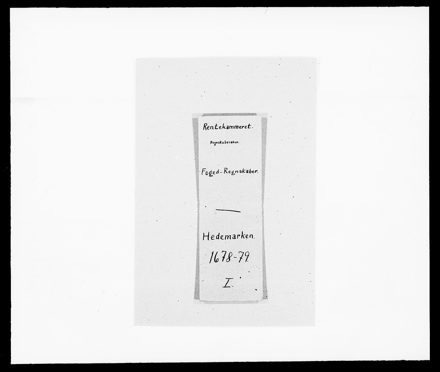 Rentekammeret inntil 1814, Reviderte regnskaper, Fogderegnskap, RA/EA-4092/R16/L1017: Fogderegnskap Hedmark, 1678-1679, p. 1