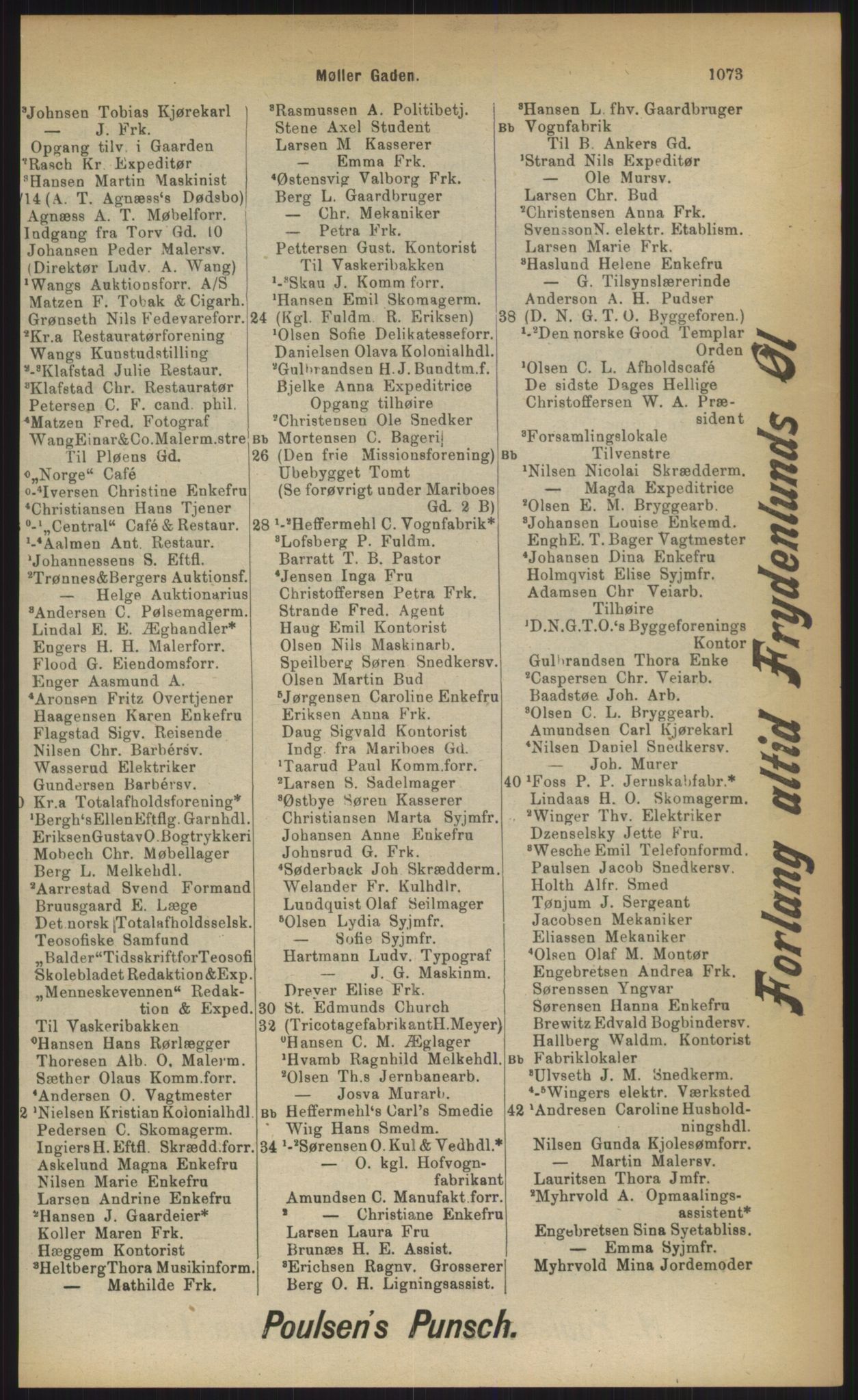 Kristiania/Oslo adressebok, PUBL/-, 1903, p. 1073