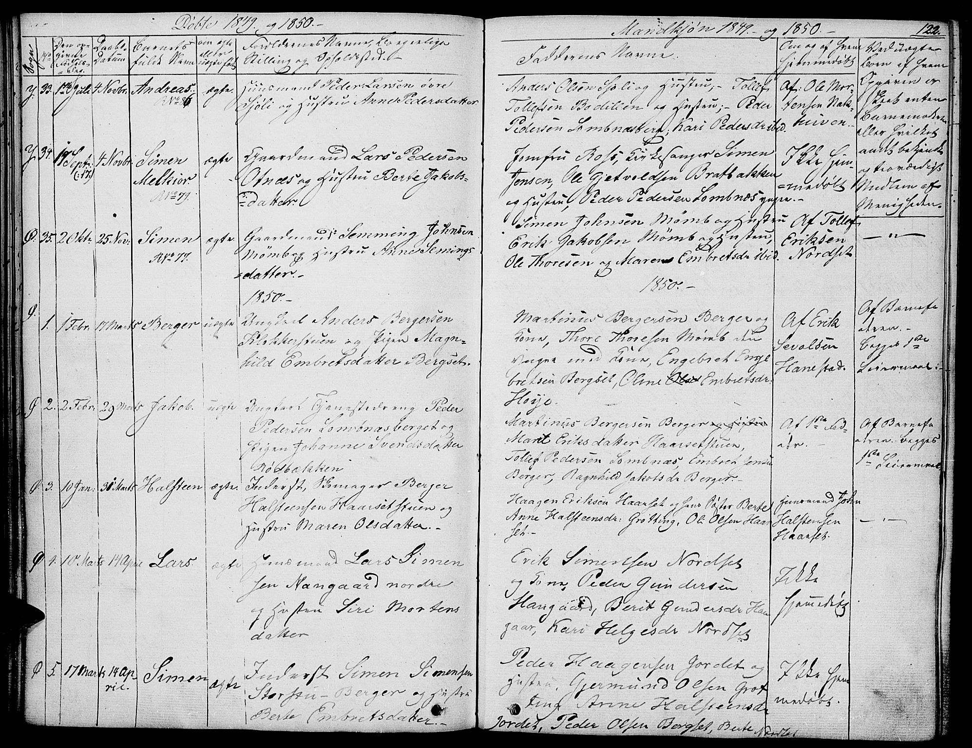 Rendalen prestekontor, AV/SAH-PREST-054/H/Ha/Haa/L0004: Parish register (official) no. 4, 1829-1852, p. 123