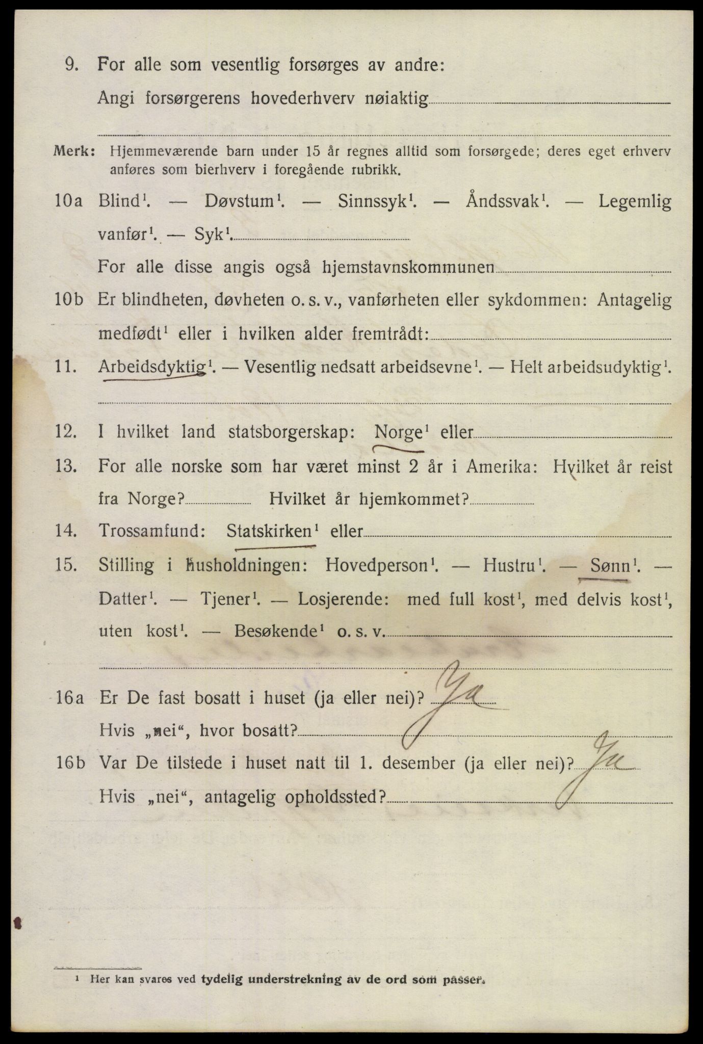 SAKO, 1920 census for Holla, 1920, p. 6022